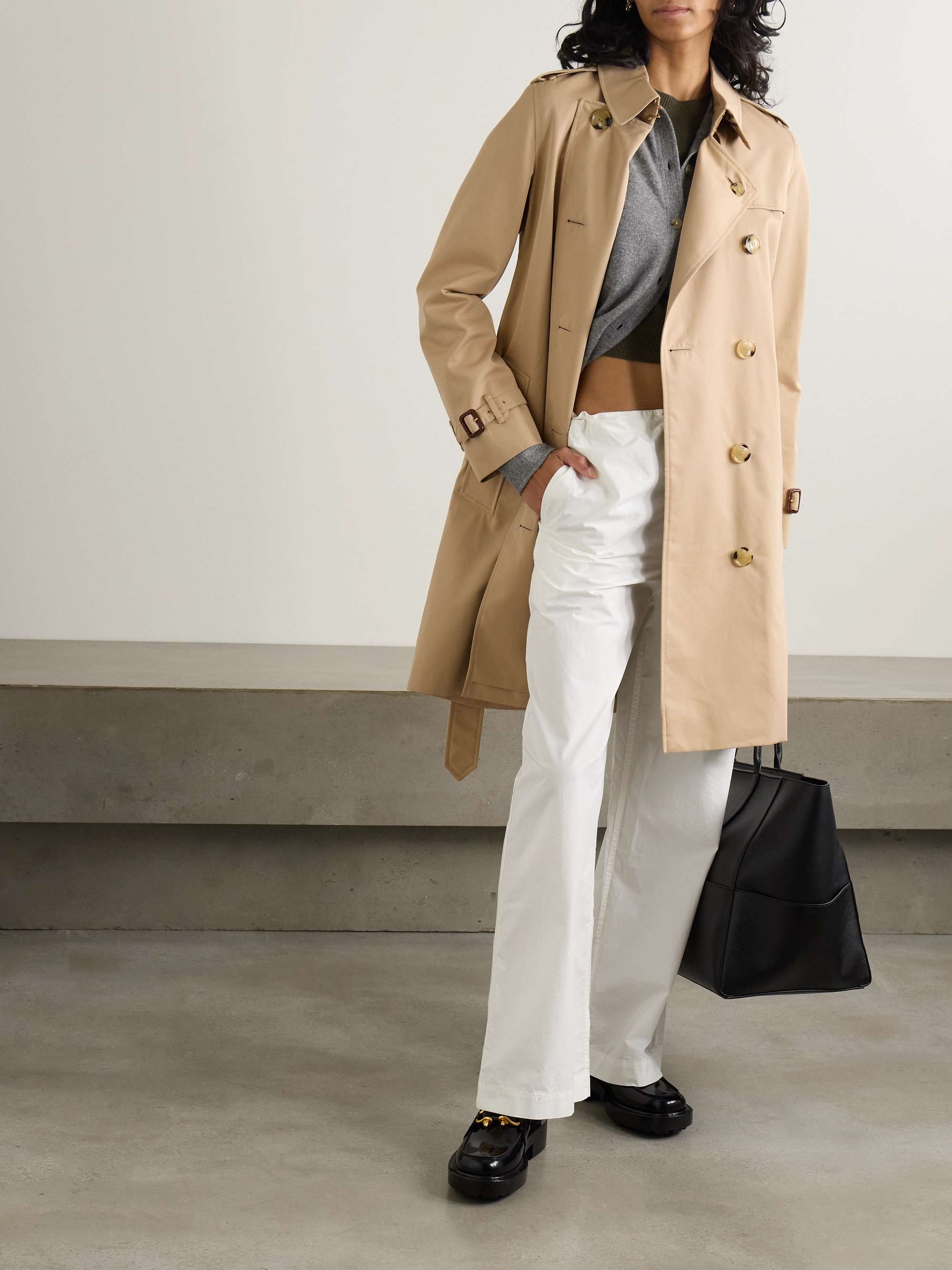 Kensington organic cotton-gabardine trench coat view