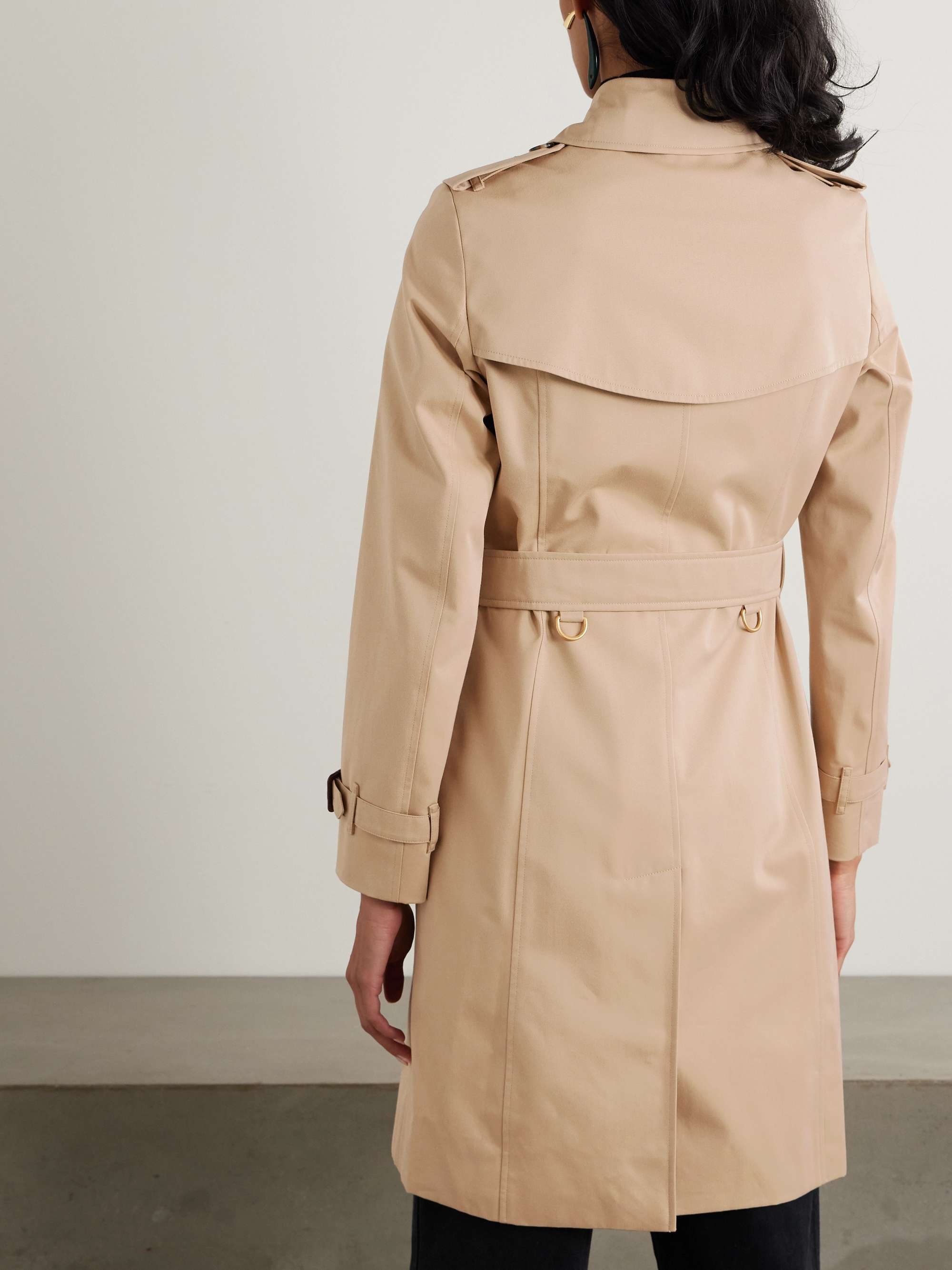 Chelsea organic cotton-gabardine trench coat view