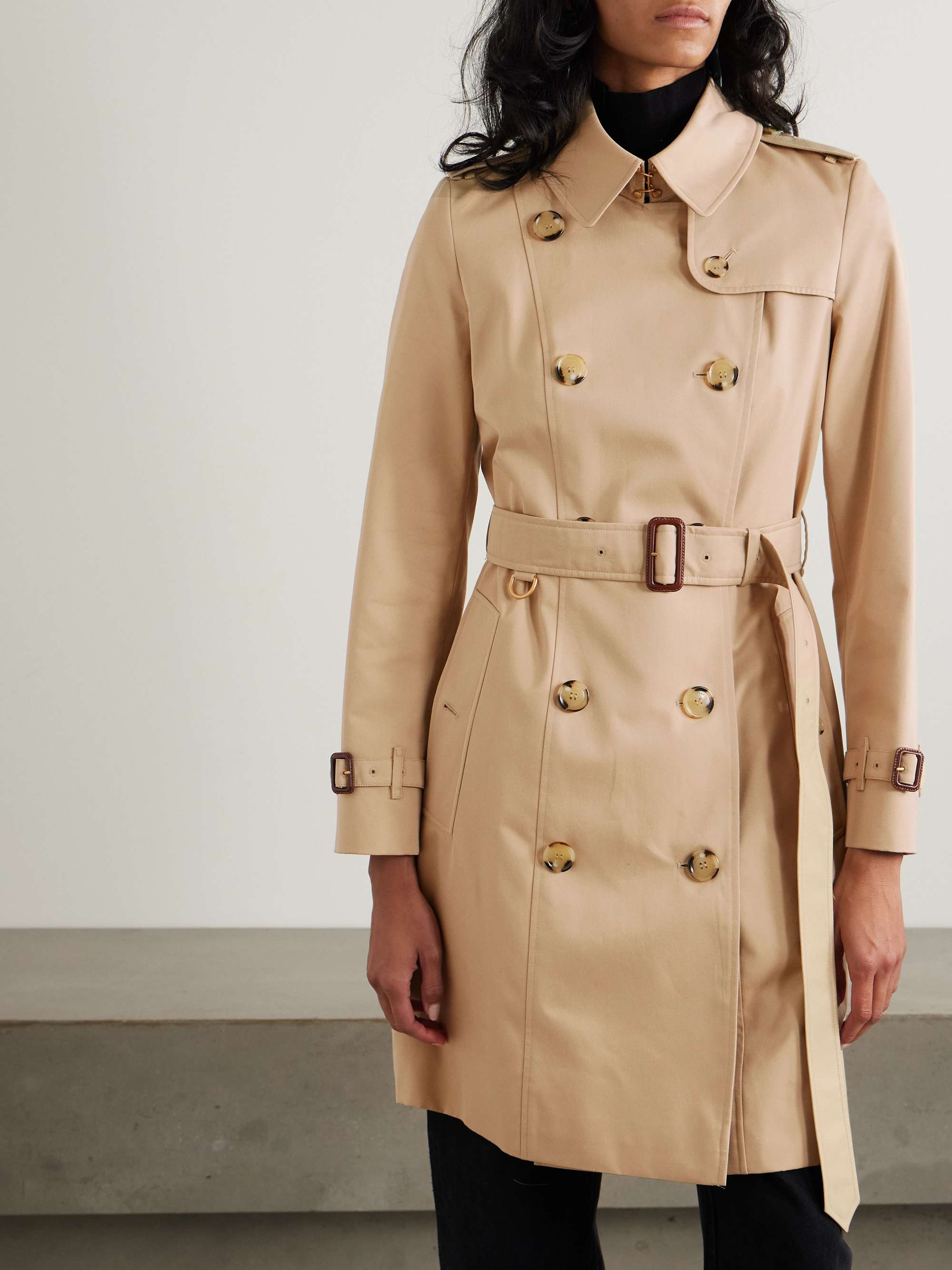 Chelsea organic cotton-gabardine trench coat view