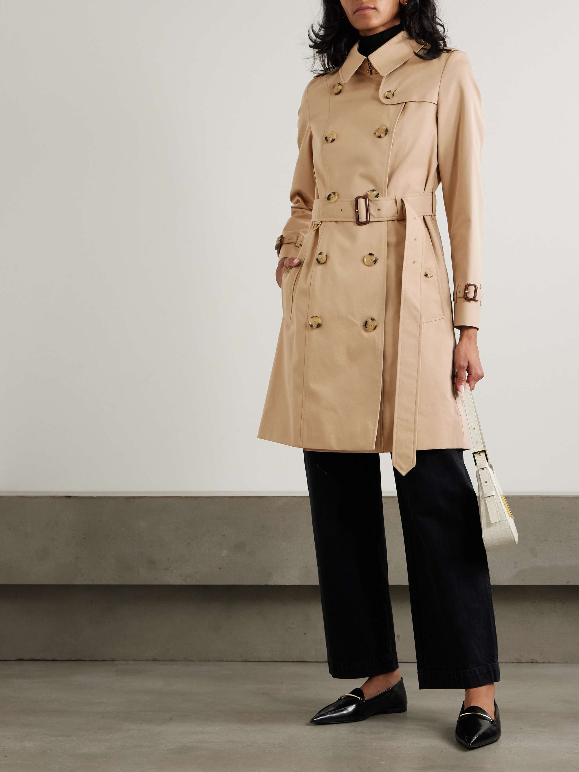 Chelsea organic cotton-gabardine trench coat view