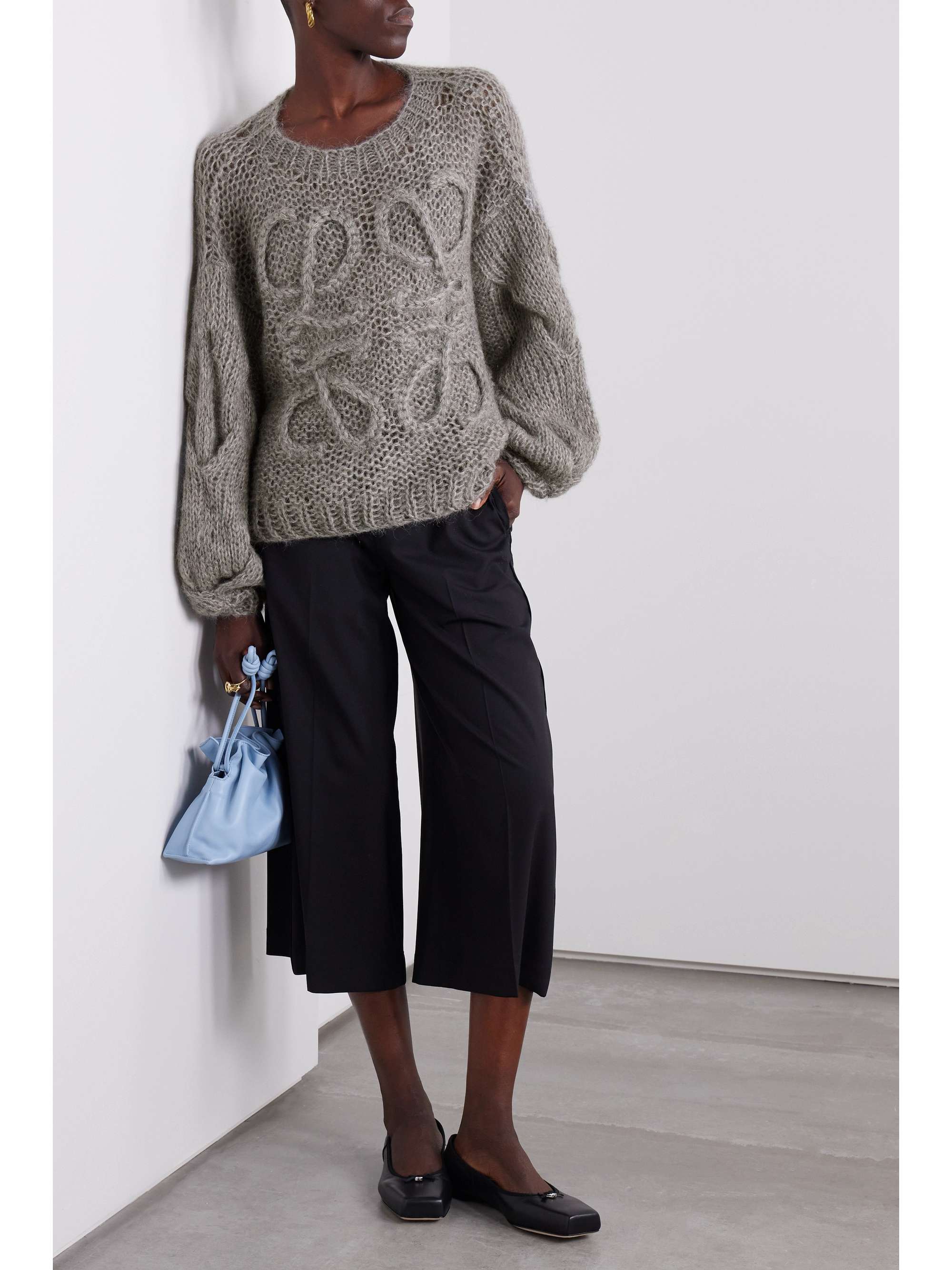 Anagram oversized mohair-blend sweater view