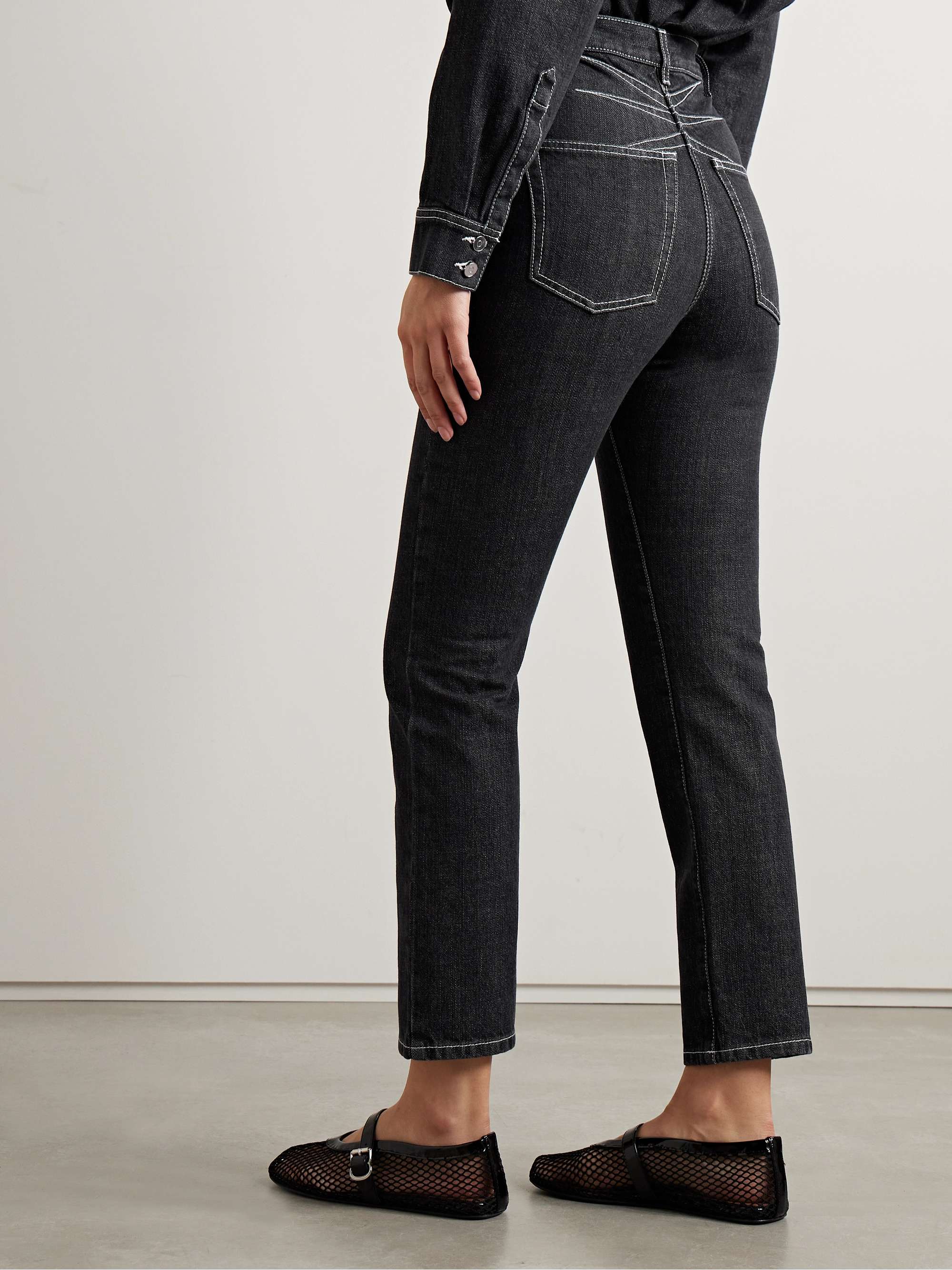 Archetypes high-rise slim-leg jeans view