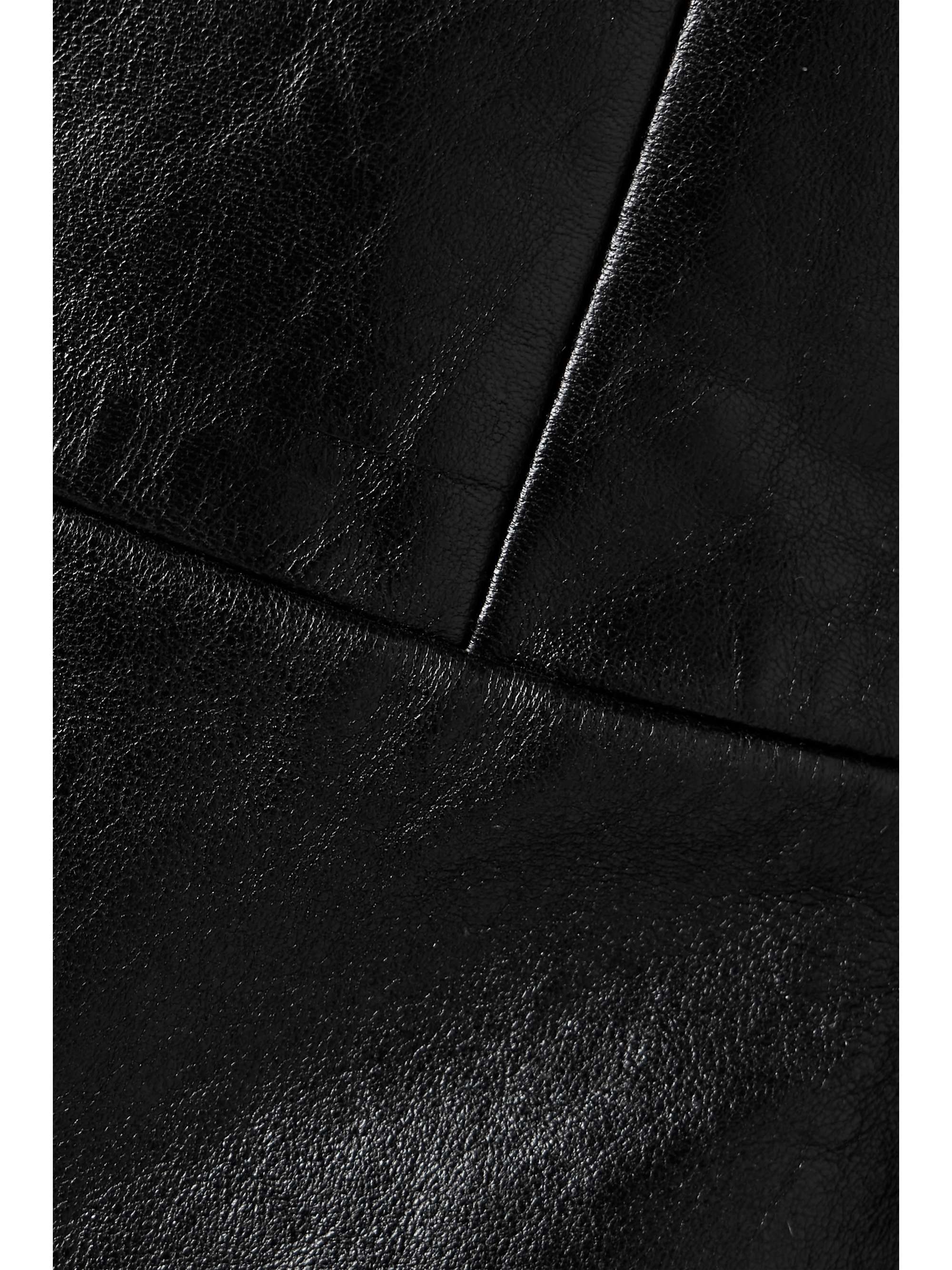 Samuel paneled leather jacket view