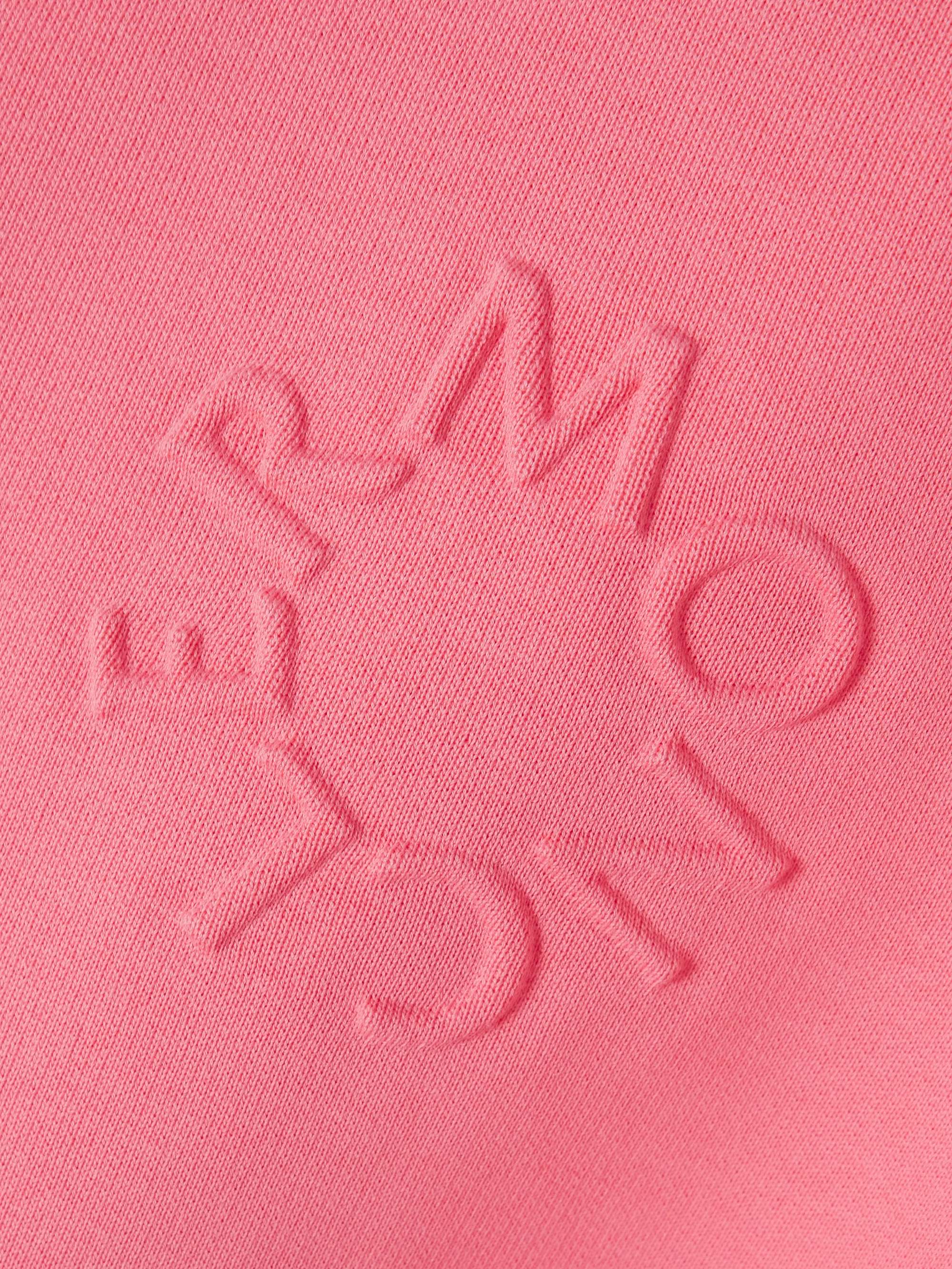 Debossed cotton-jersey sweatshirt view