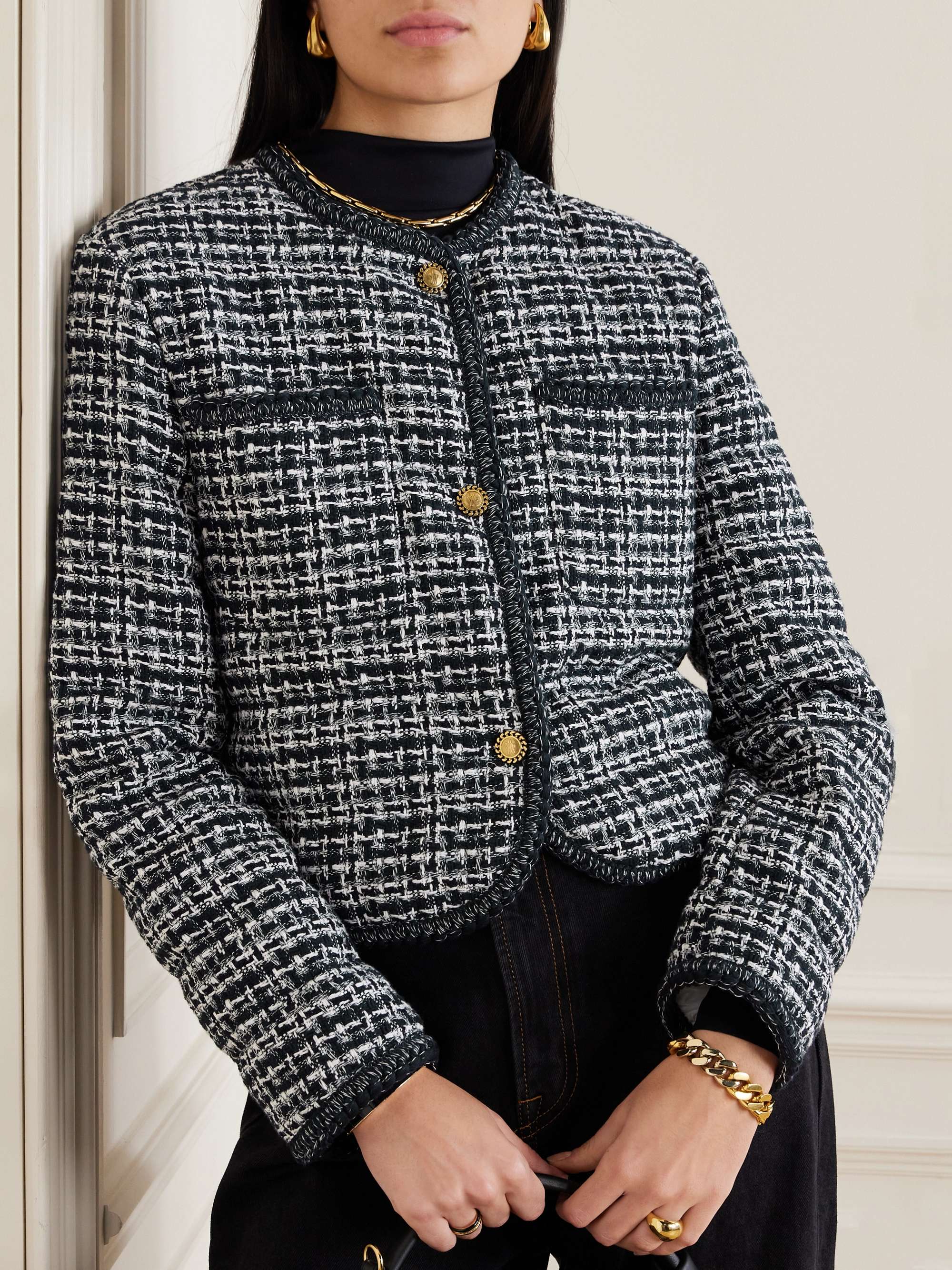 Eliadi cotton-blend tweed down jacket view