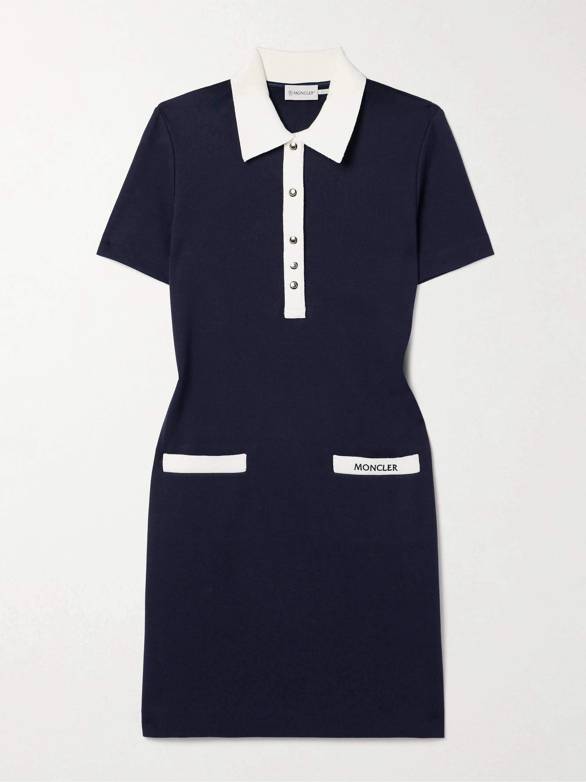 Cotton-blend jersey mini dress view