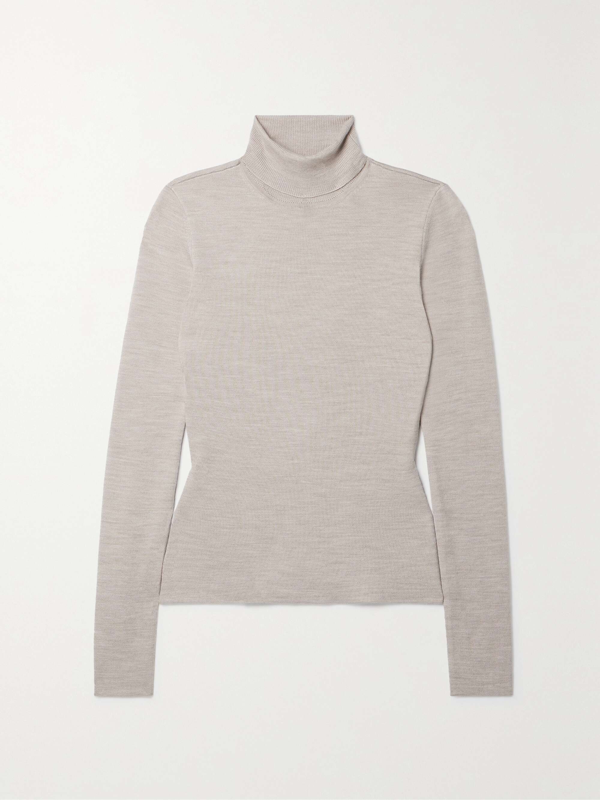 May wool, cashmere and silk-blend turtleneck sweater view