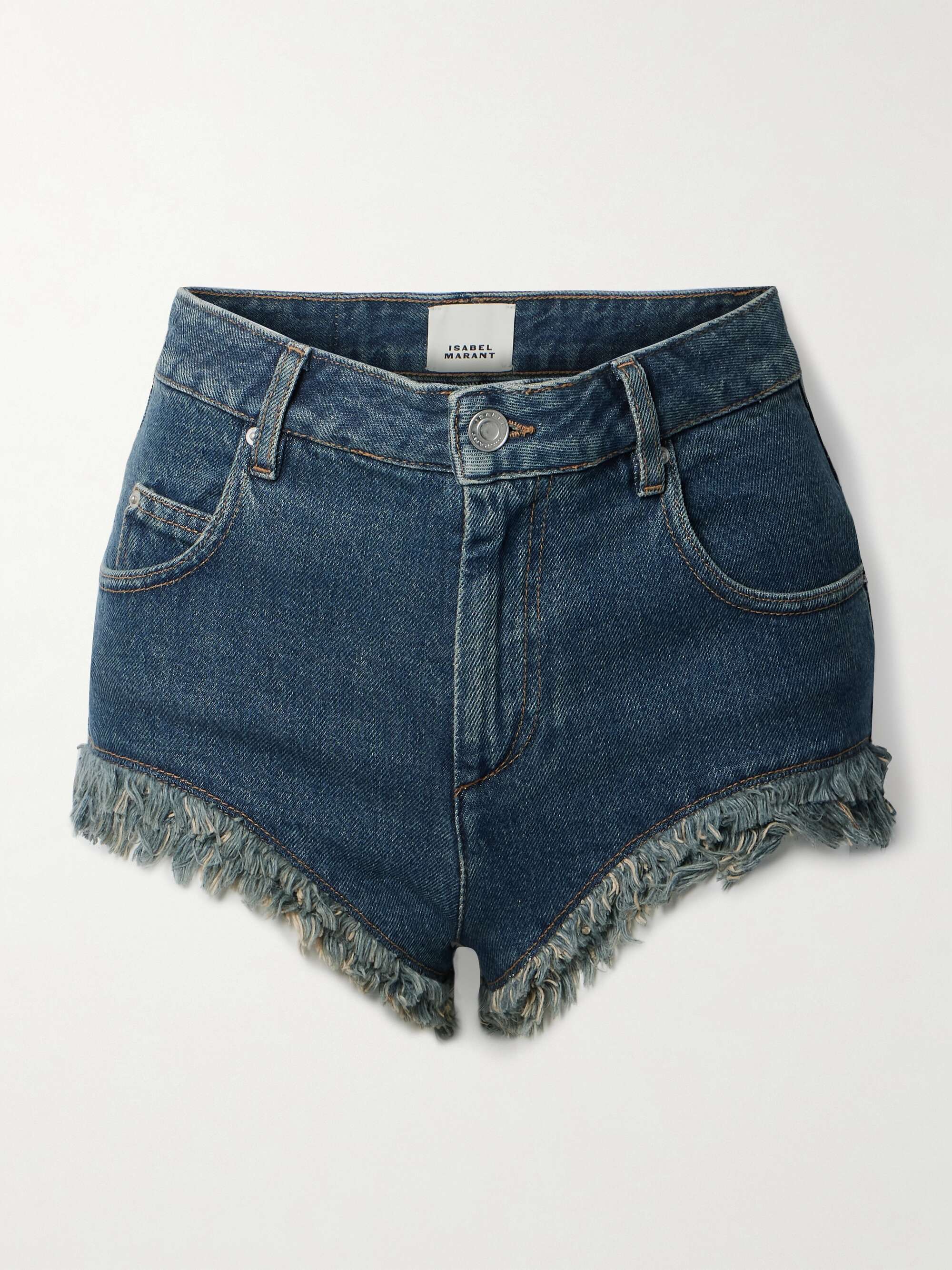 Eneidao fringed denim shorts view