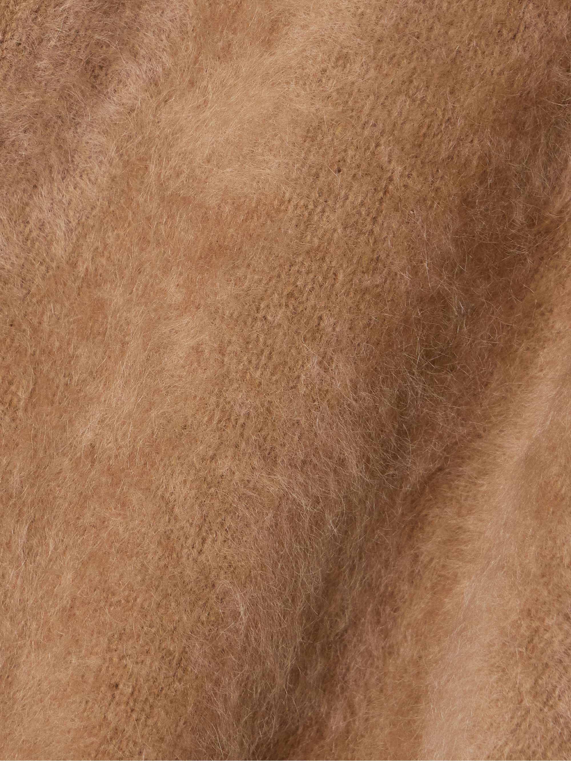 Grizzly bouclé-trimmed cashmere jacket view