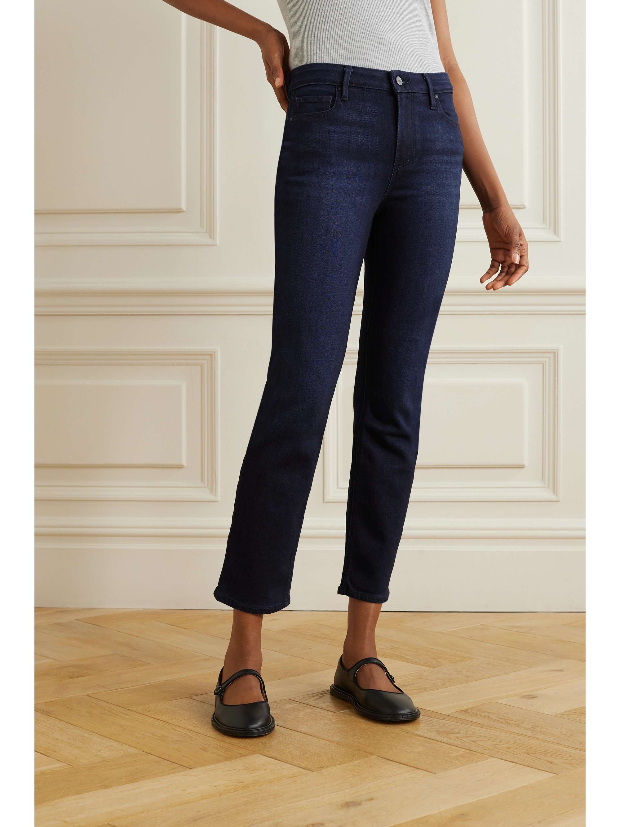 Cindy cropped high-rise flared jeans view