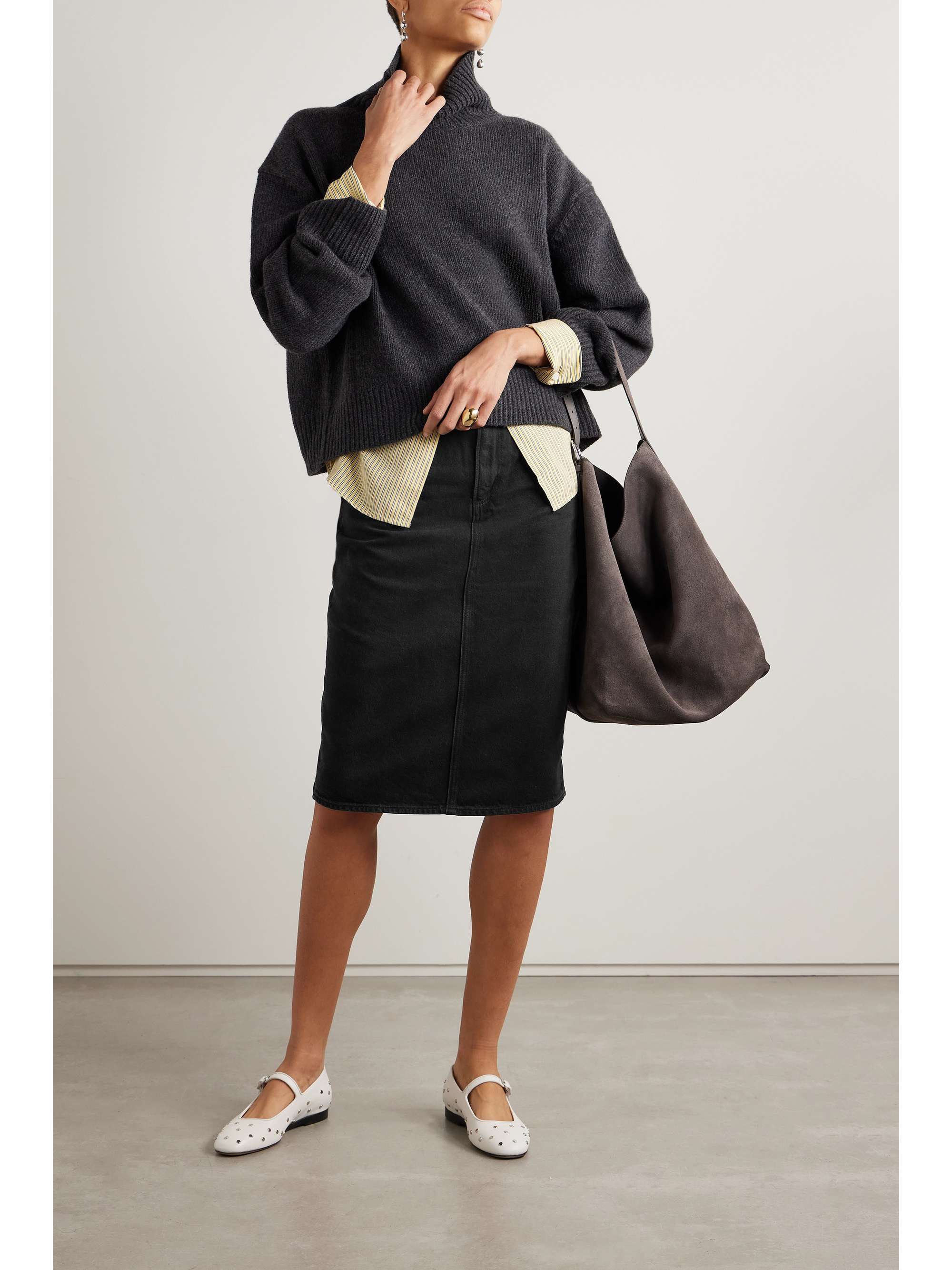 + NET SUSTAIN Siren denim skirt view