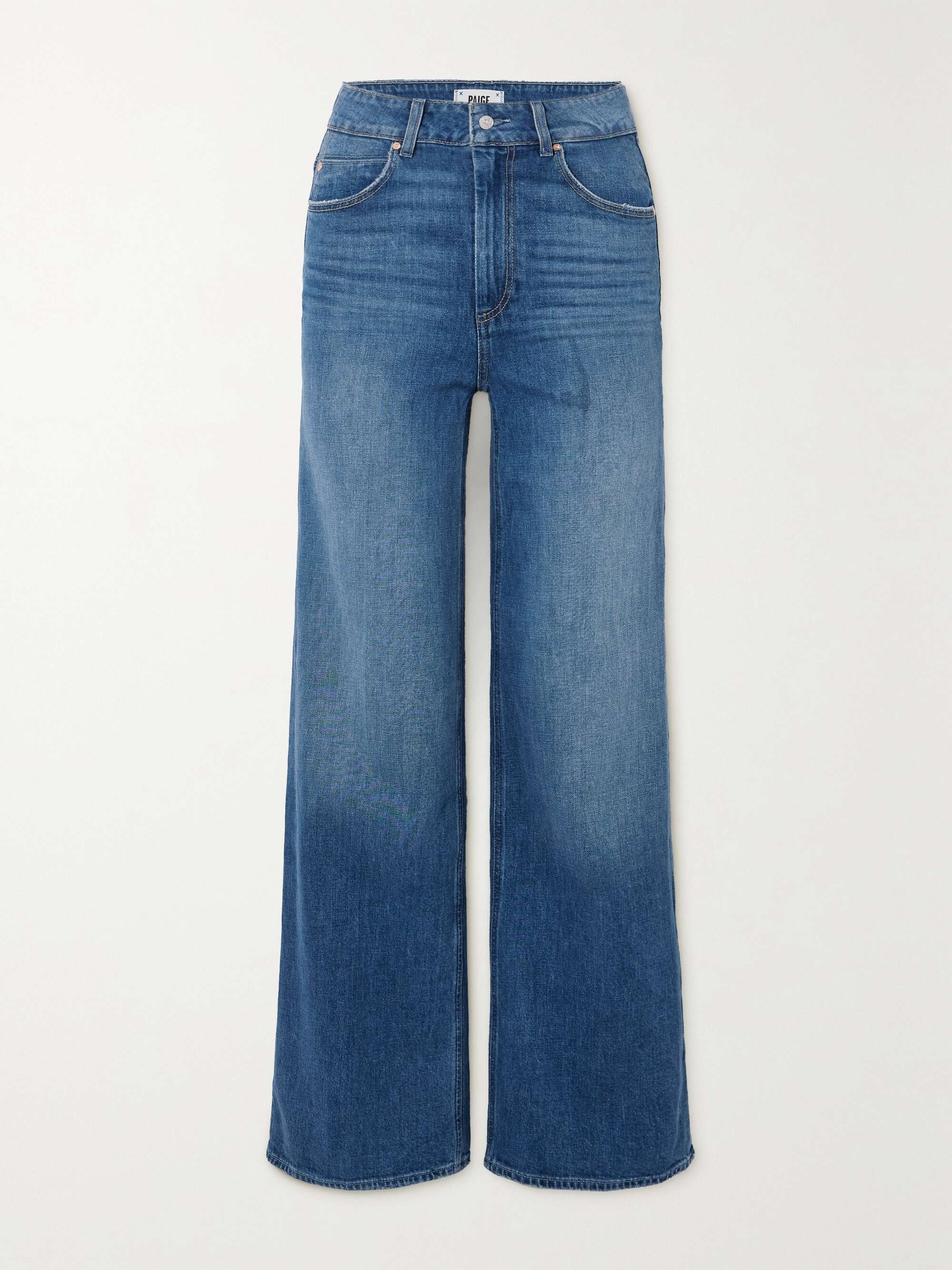 Sasha high-rise straight-leg jeans view