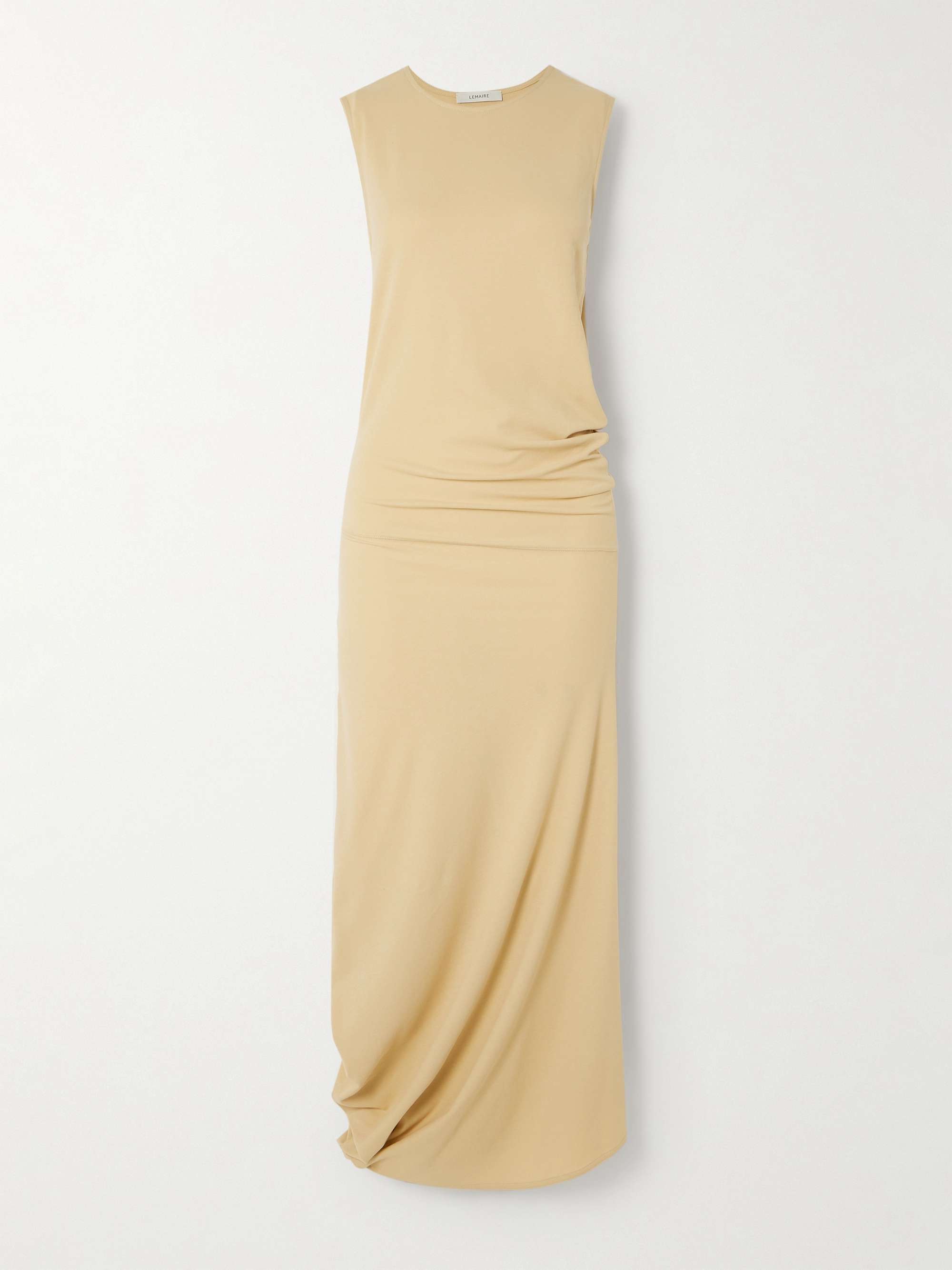 Twisted cotton-jersey midi dress view