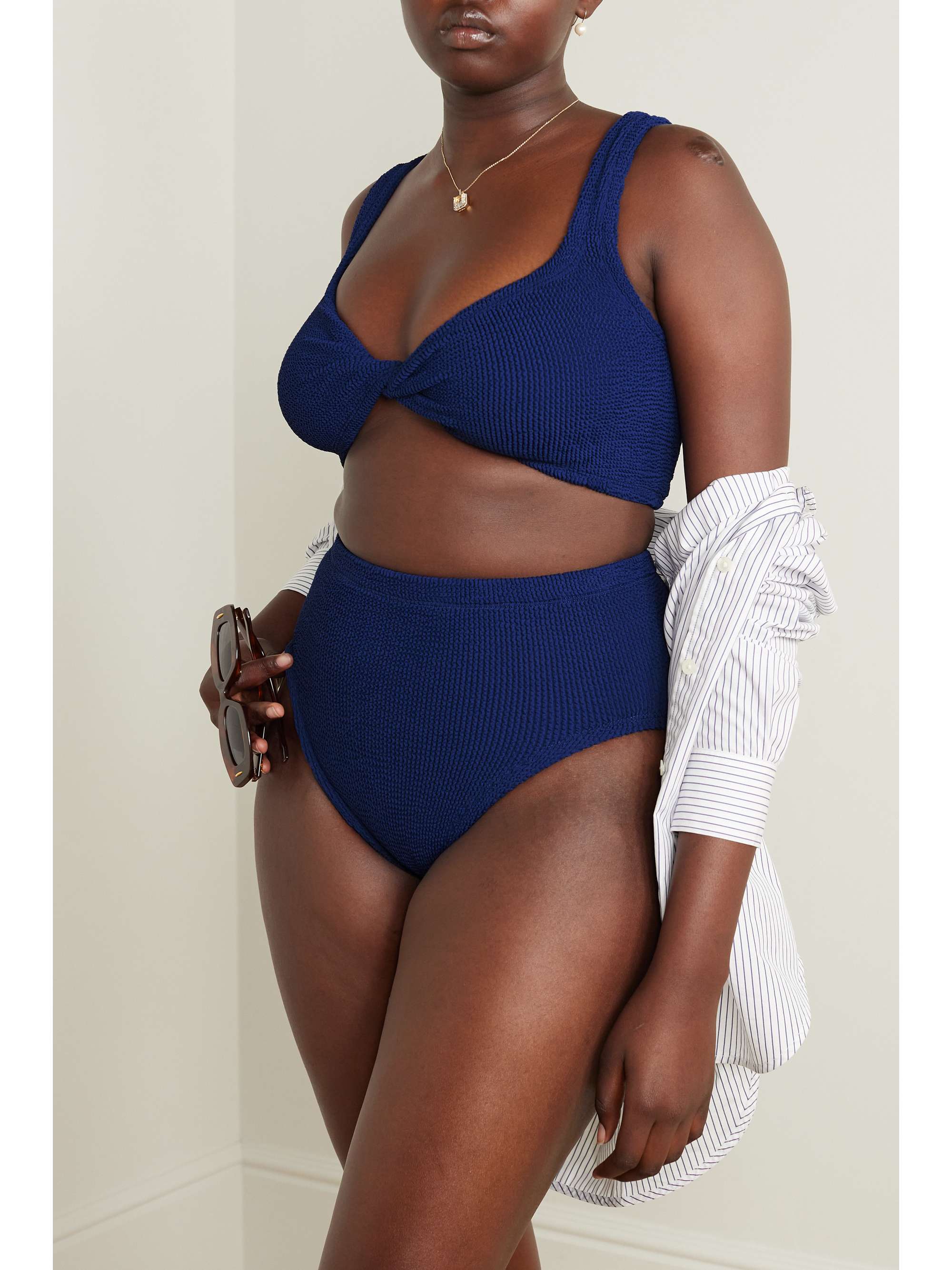 Jamie twist-front seersucker bikini view