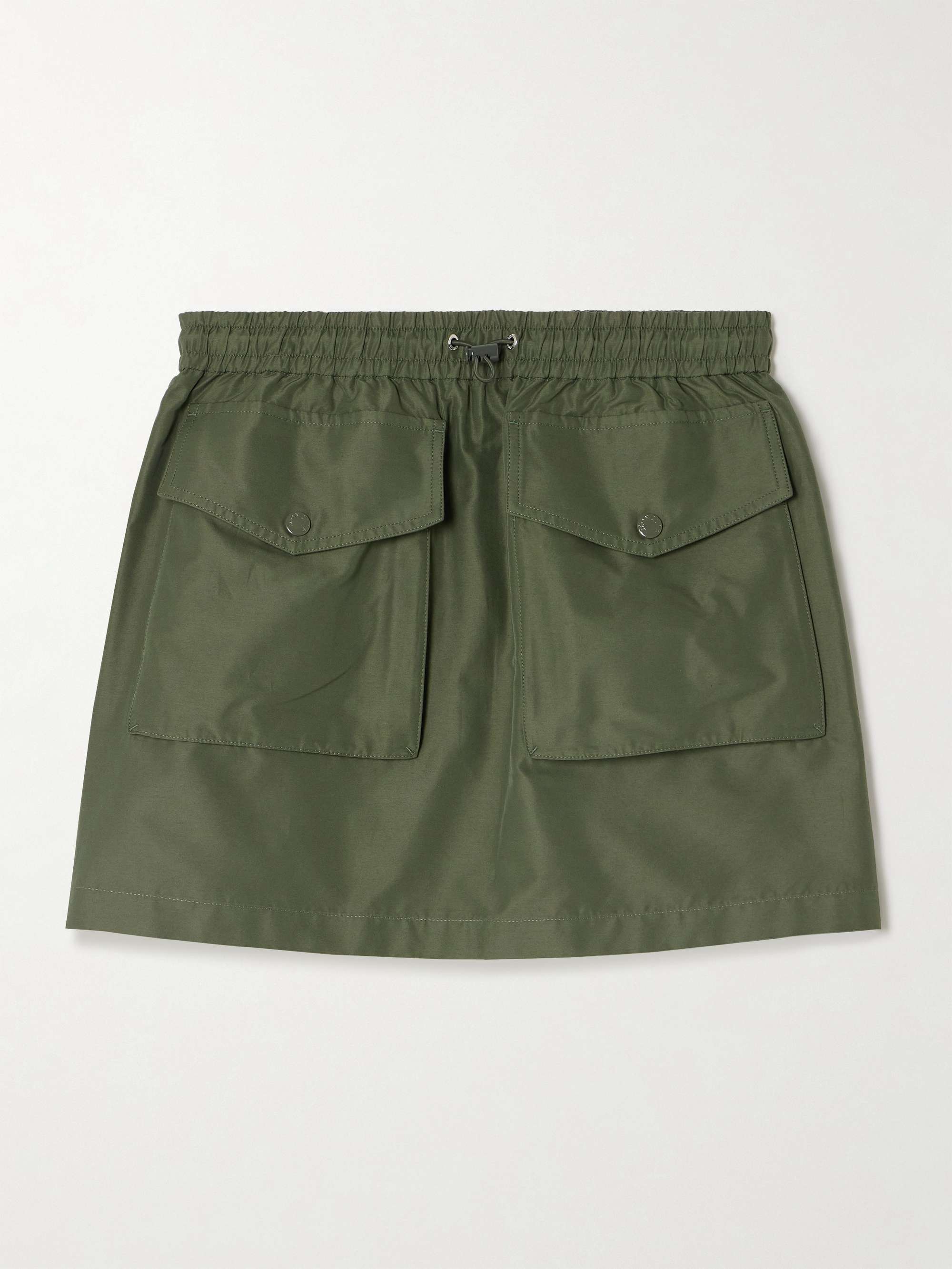 Taffeta cargo mini skirt view