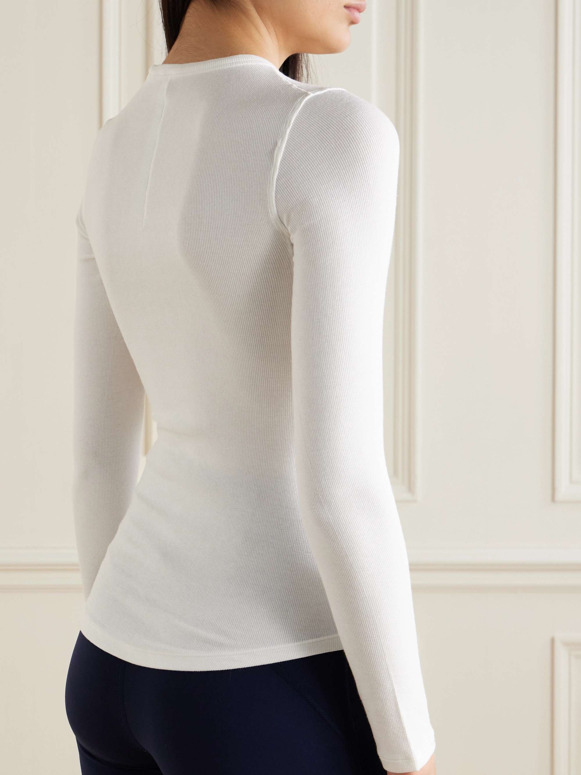 Hold Tight ribbed stretch-modal T-shirt view