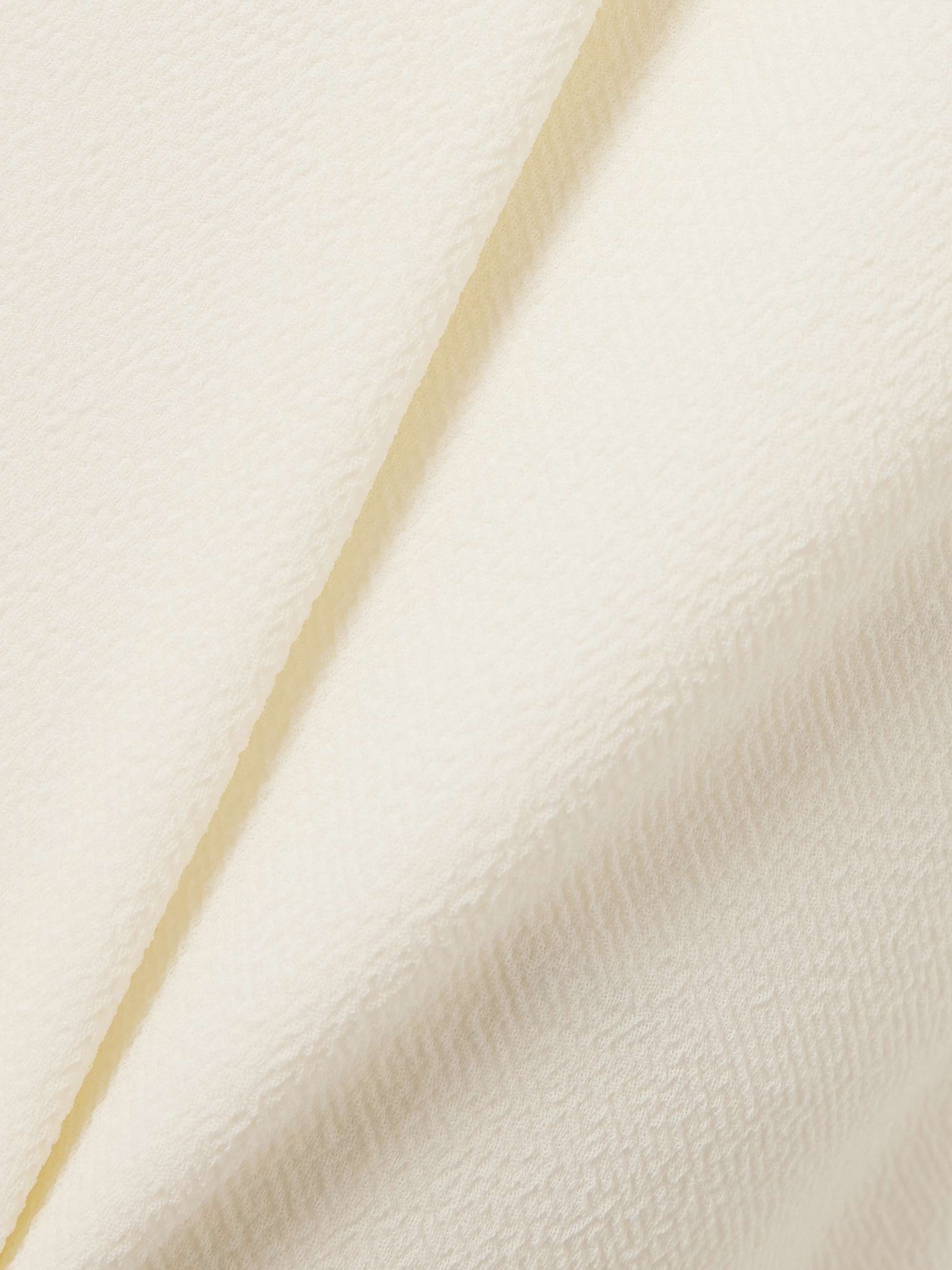 Clarine pleated crepe wide-leg pants view
