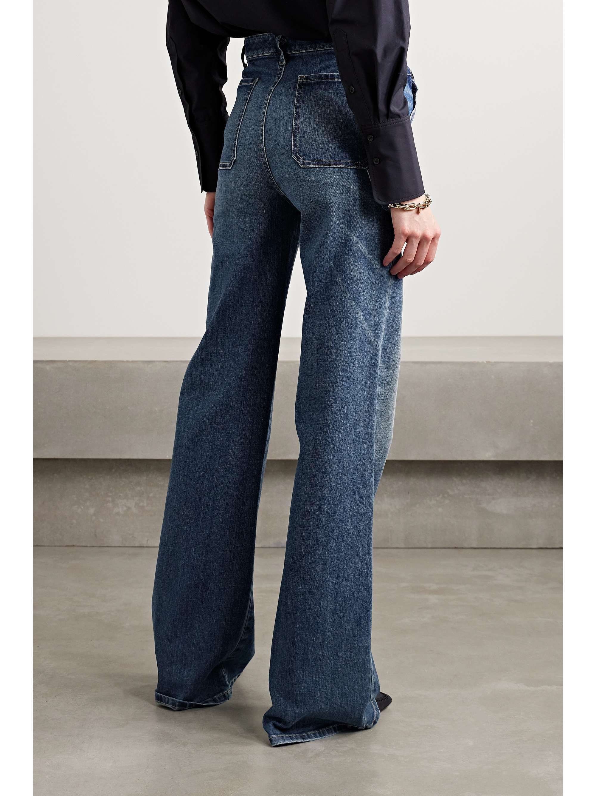Quentin high-rise wide-leg jeans view