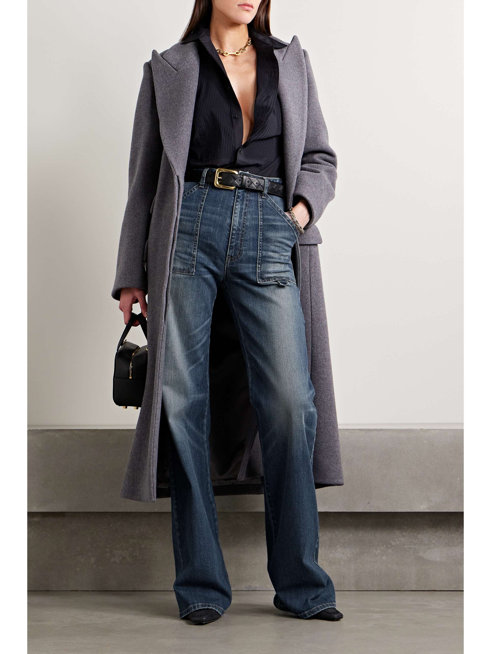 Quentin high-rise wide-leg jeans view