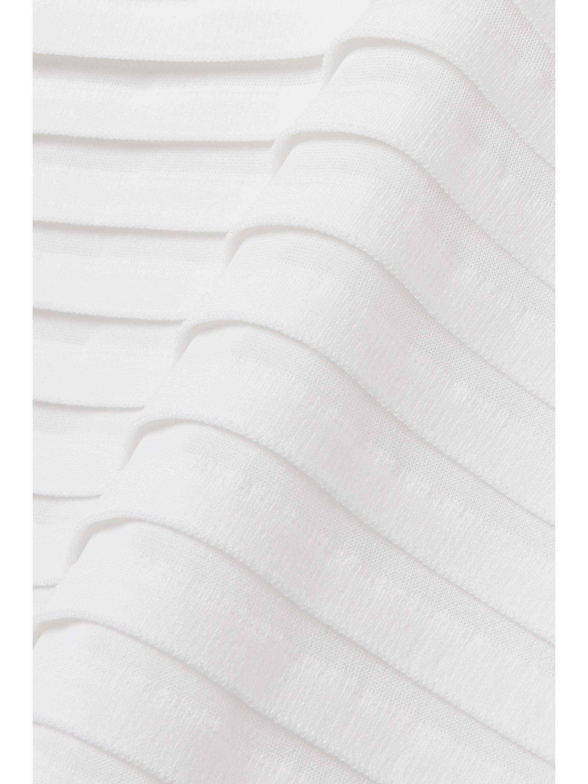 Layered stretch-knit midi skirt view