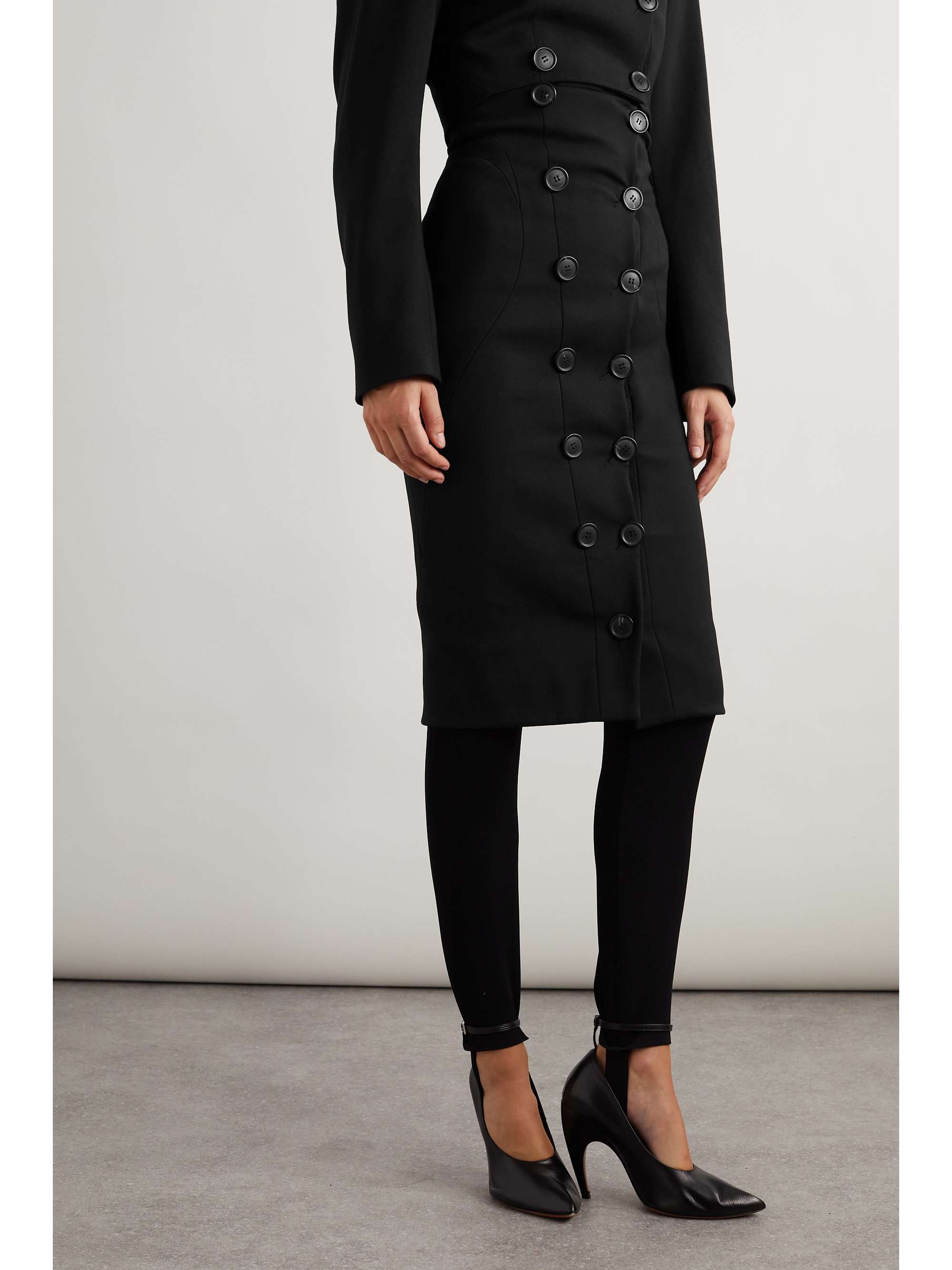 Wool-blend pencil skirt view