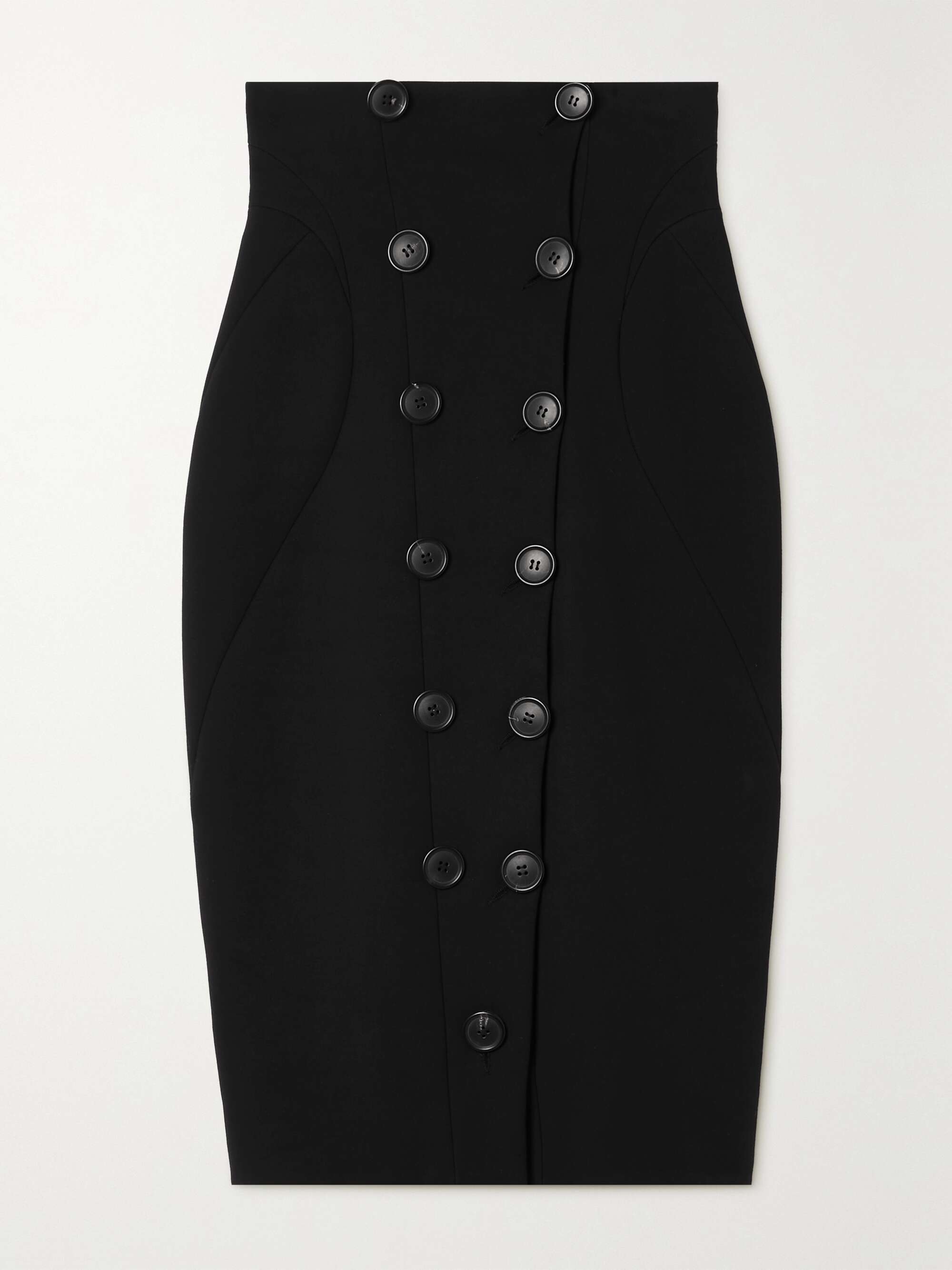 Wool-blend pencil skirt view