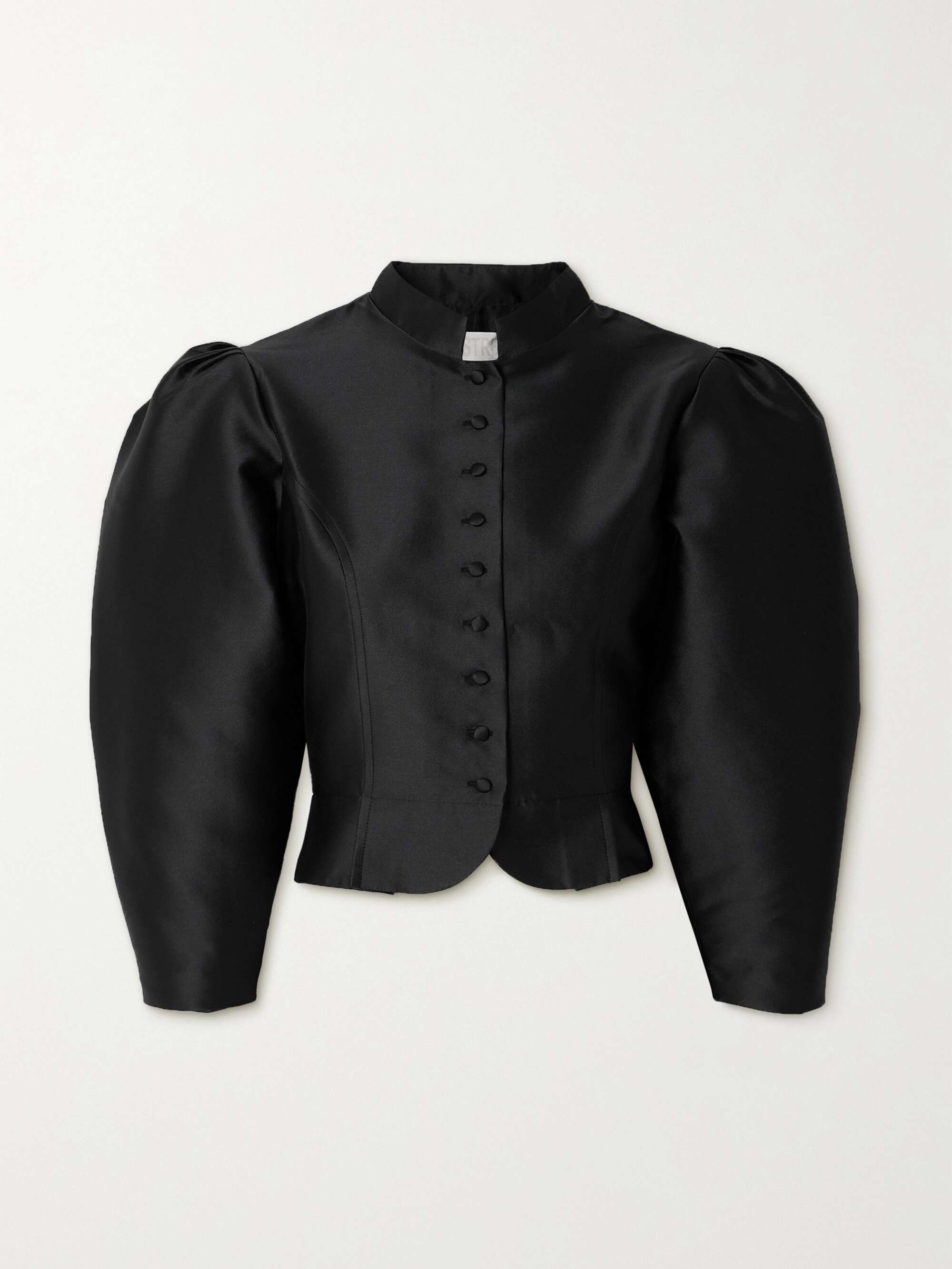 Amoako cropped faille jacket view