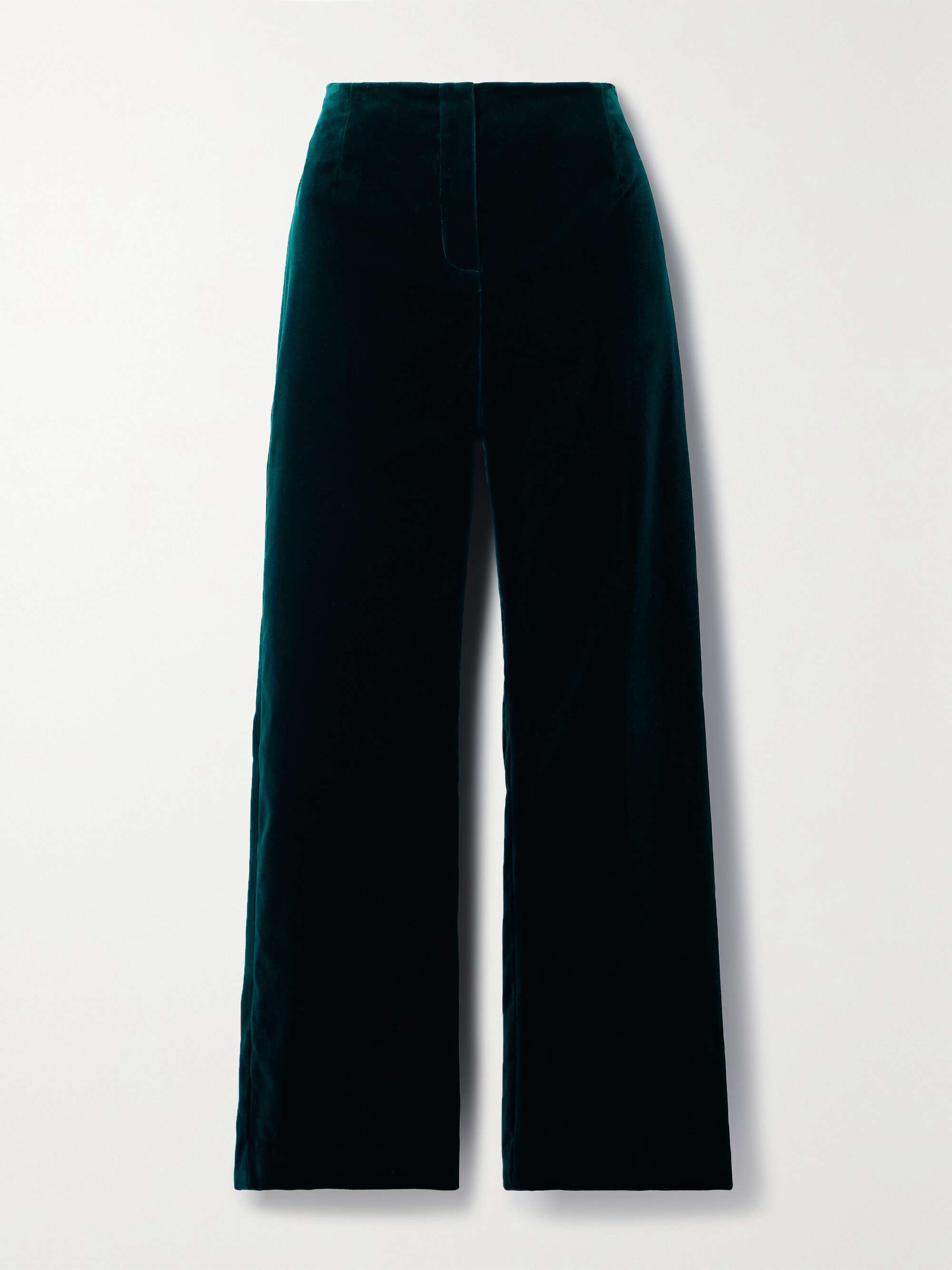 Niklas cotton-blend velvet wide-leg pants view