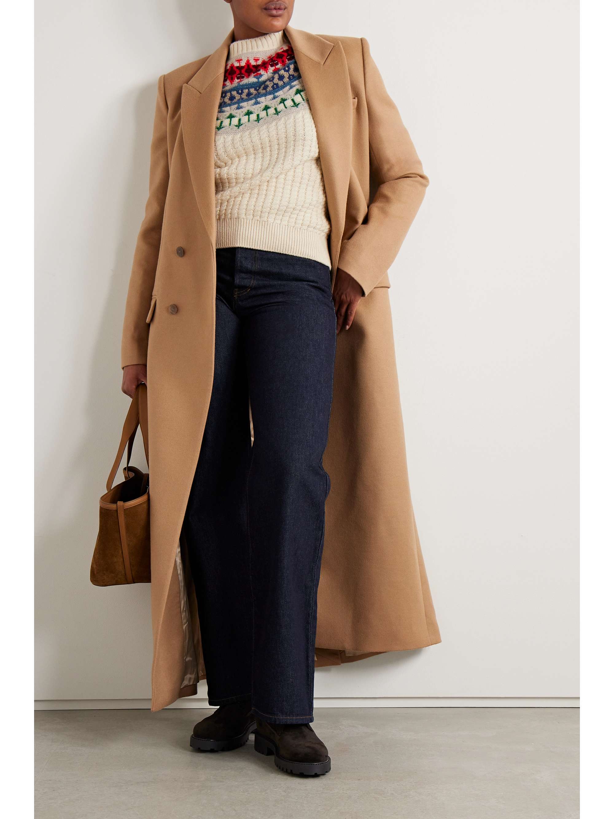 Noel Fair Isle cable-knit cashmere sweater view