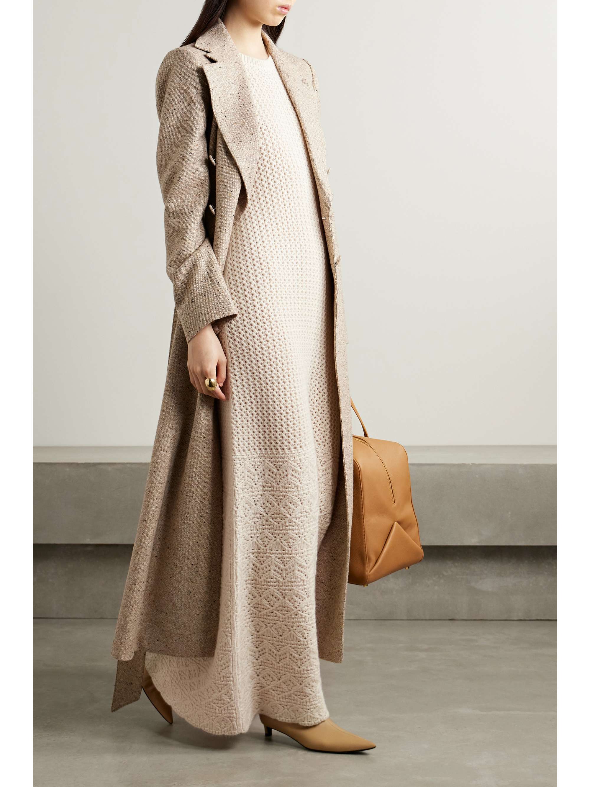 Engadin pointelle-knit cashmere maxi dress view