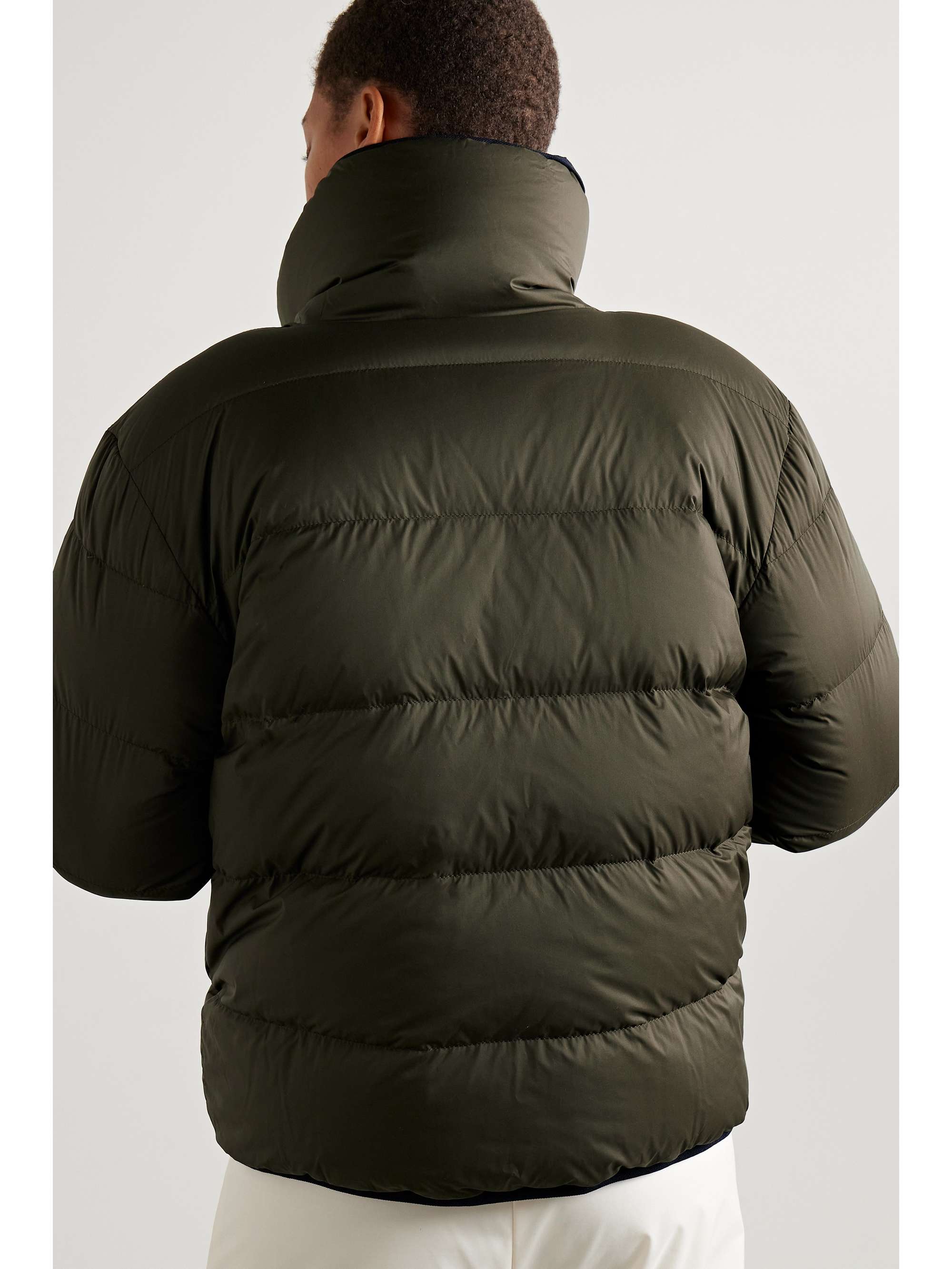 Mitty reversible two-tone quilted shell down jacket view