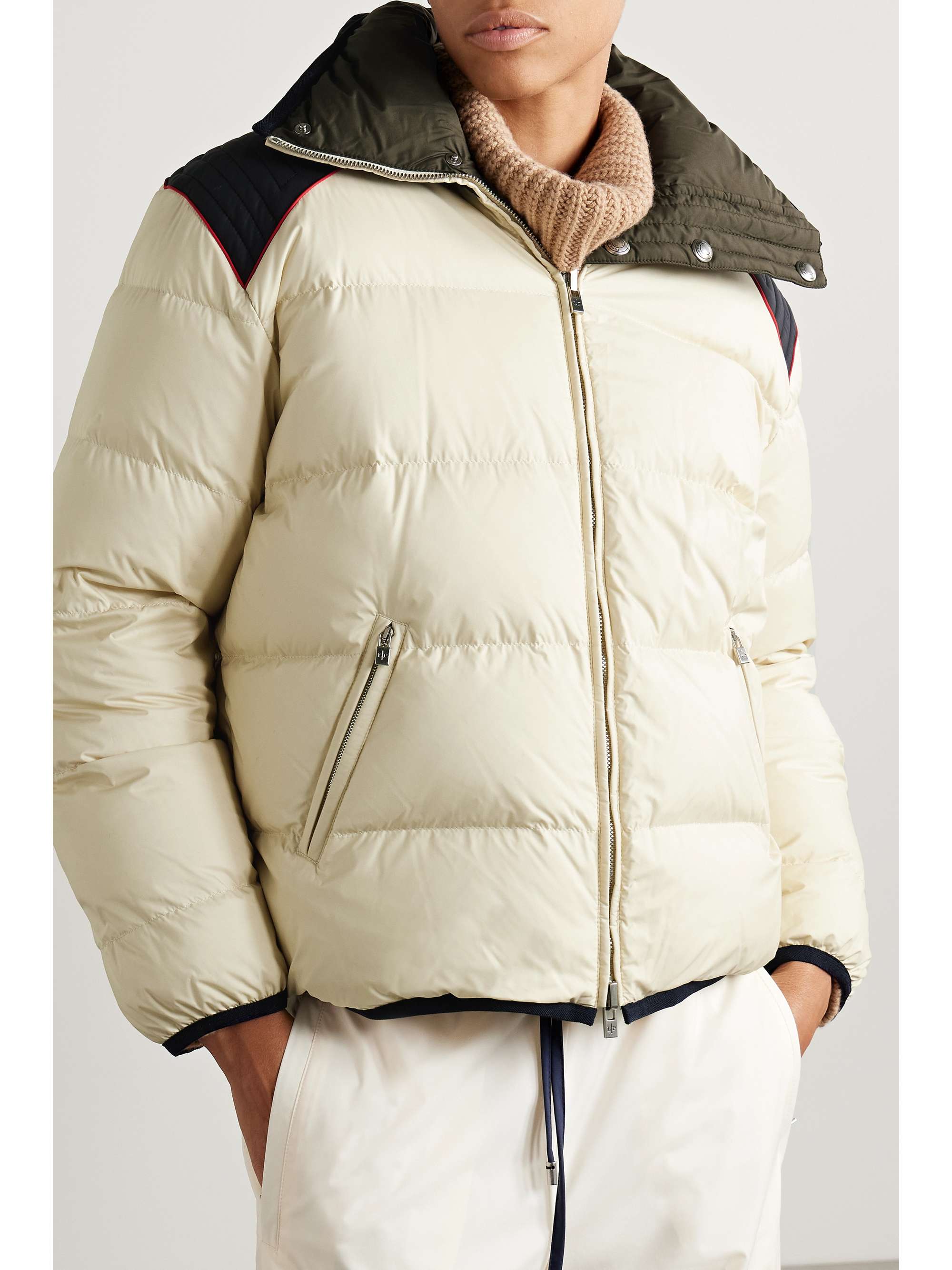 Mitty reversible two-tone quilted shell down jacket view