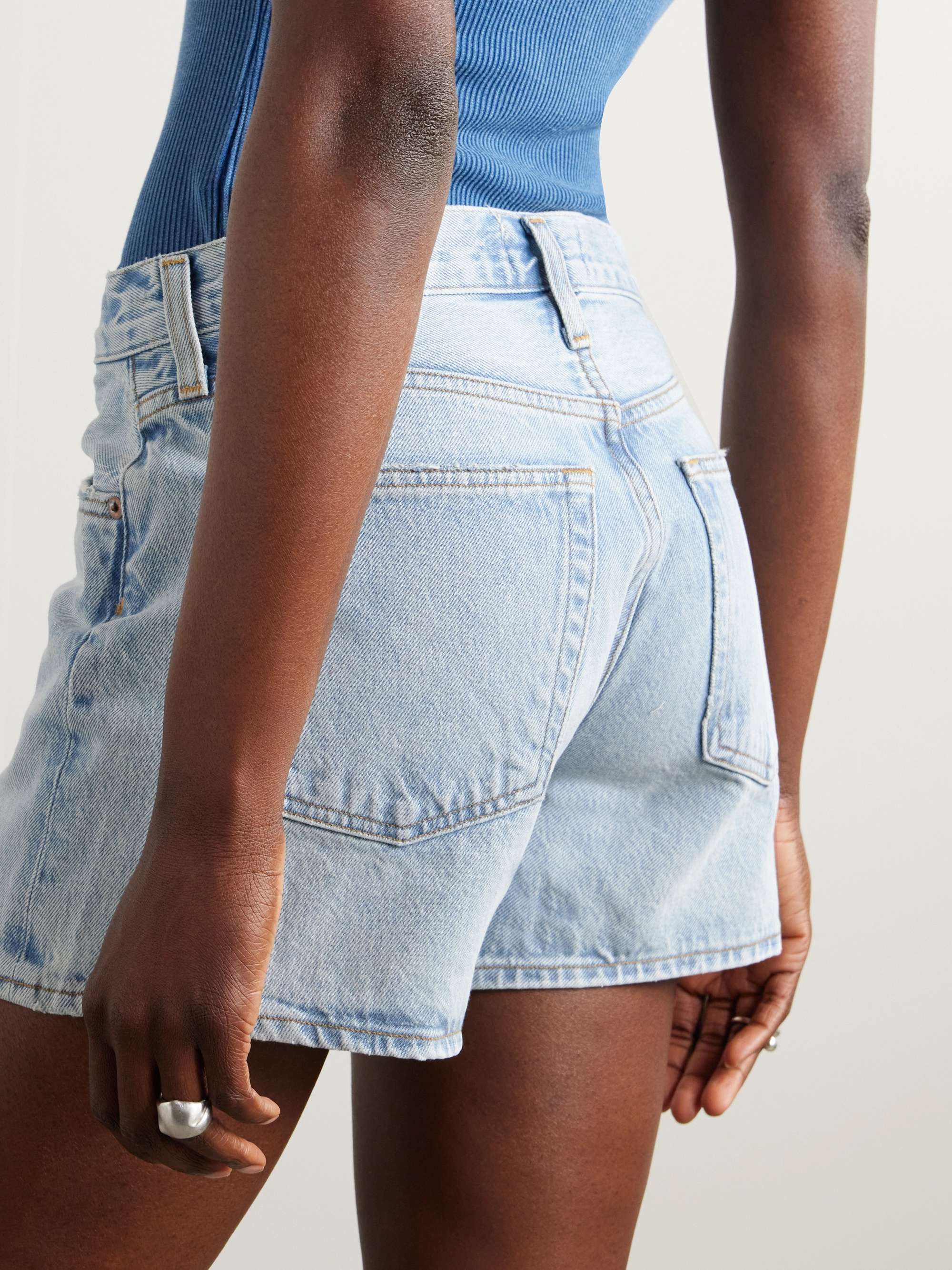 Parker Long Clean denim shorts view