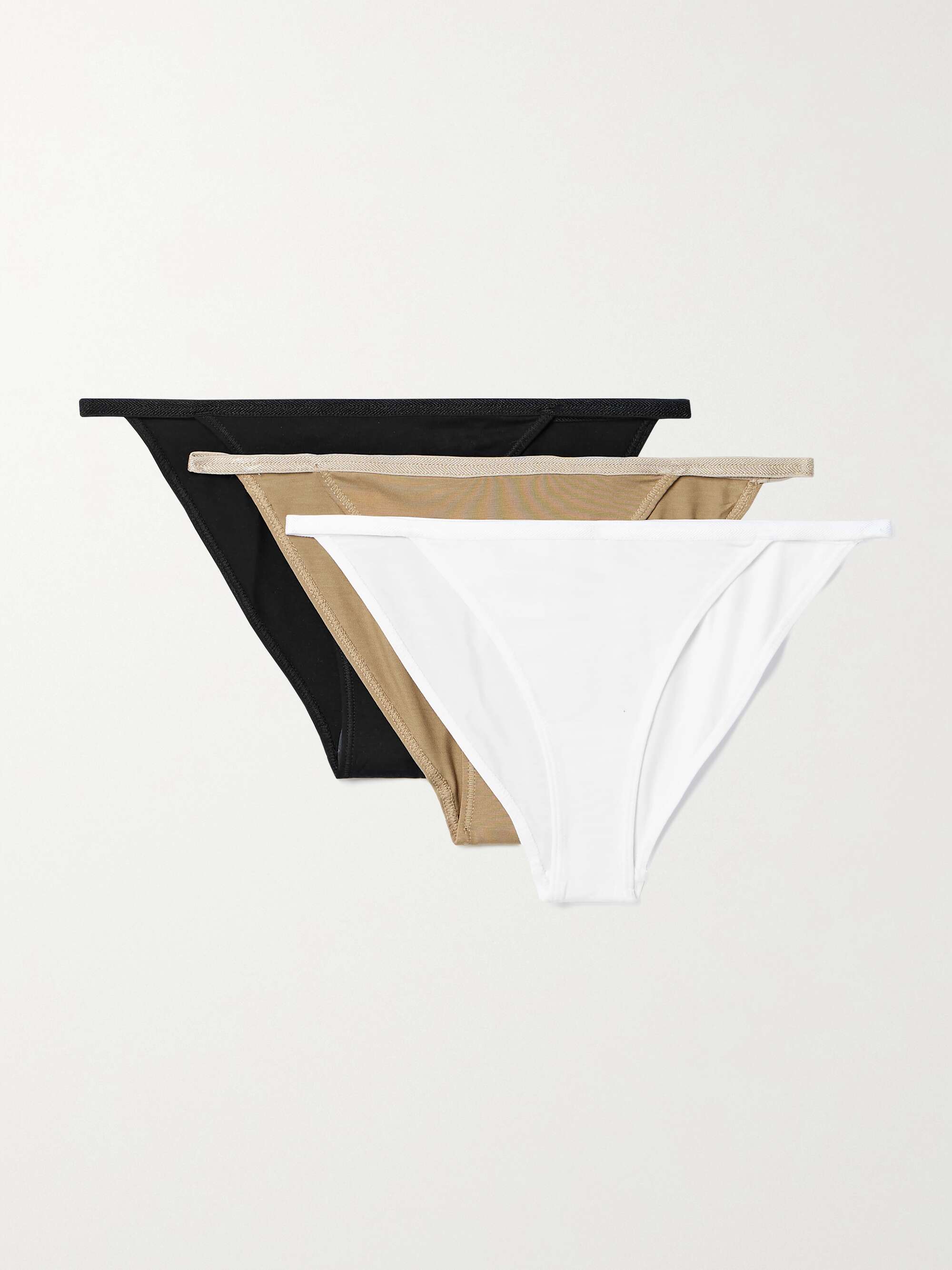 + NET SUSTAIN Tanga set of three stretch-TENCEL™ Lyocell briefs view