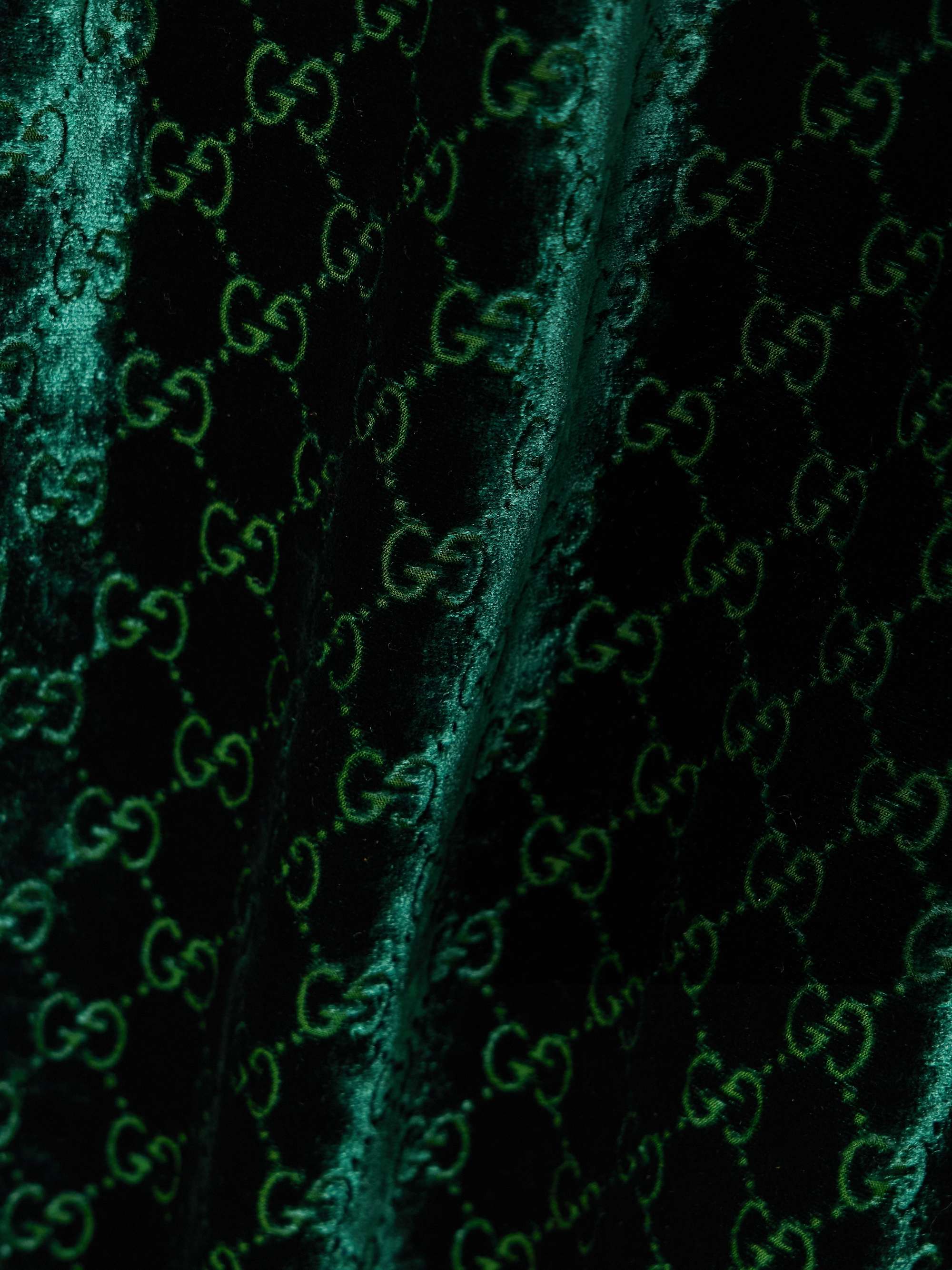 Devoré-velvet track pants view