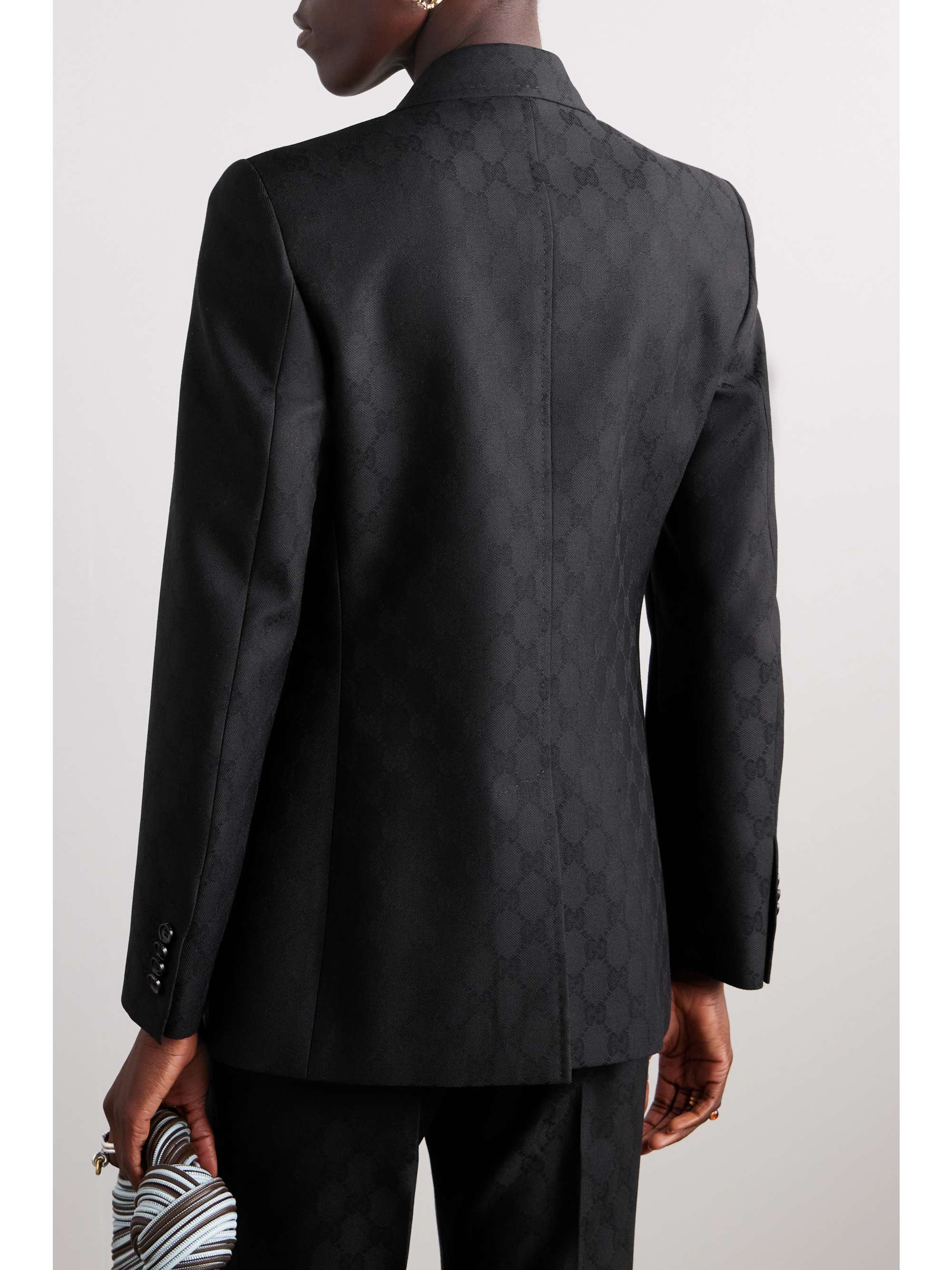 Wool-jacquard blazer view