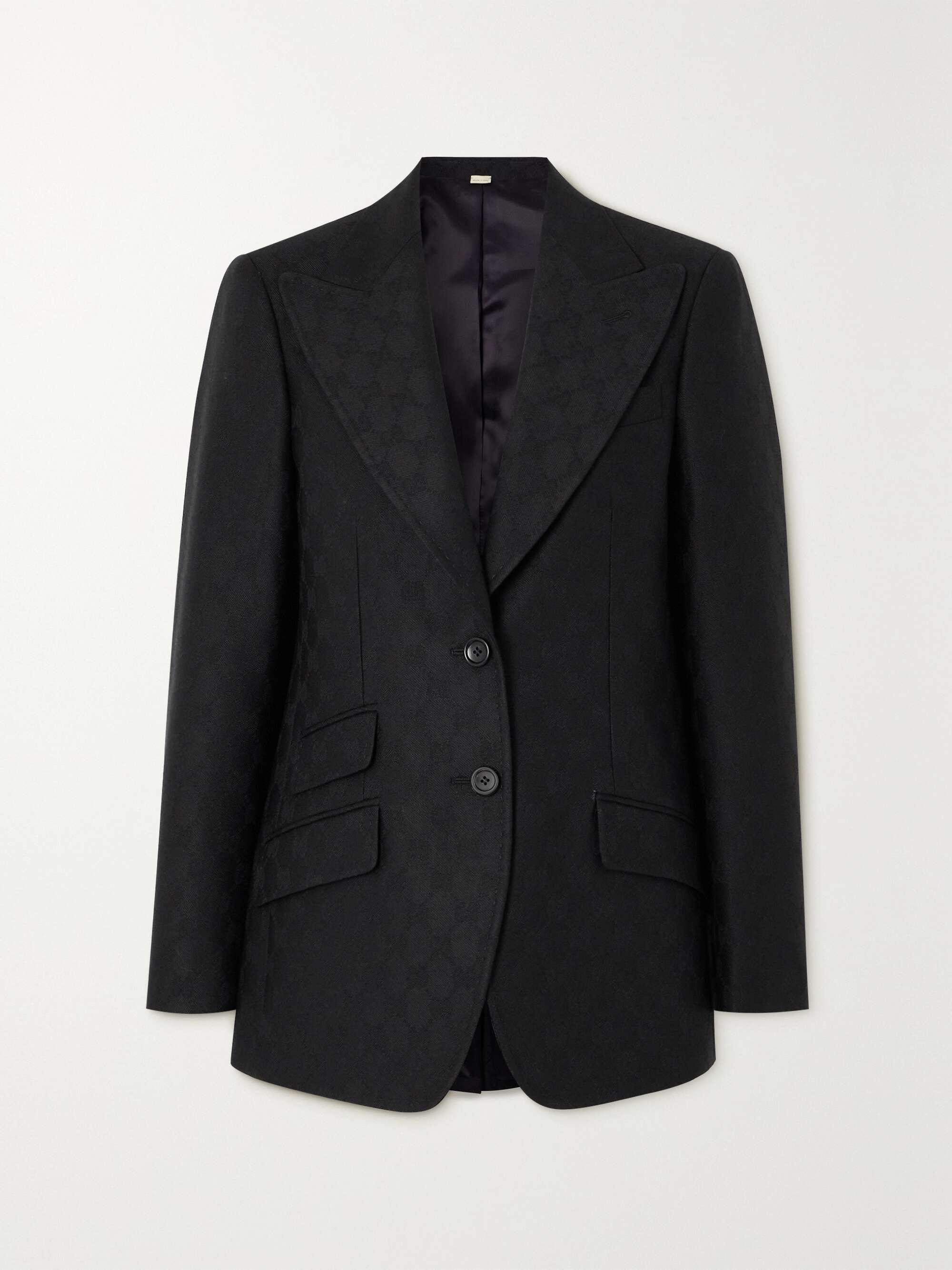 Wool-jacquard blazer view
