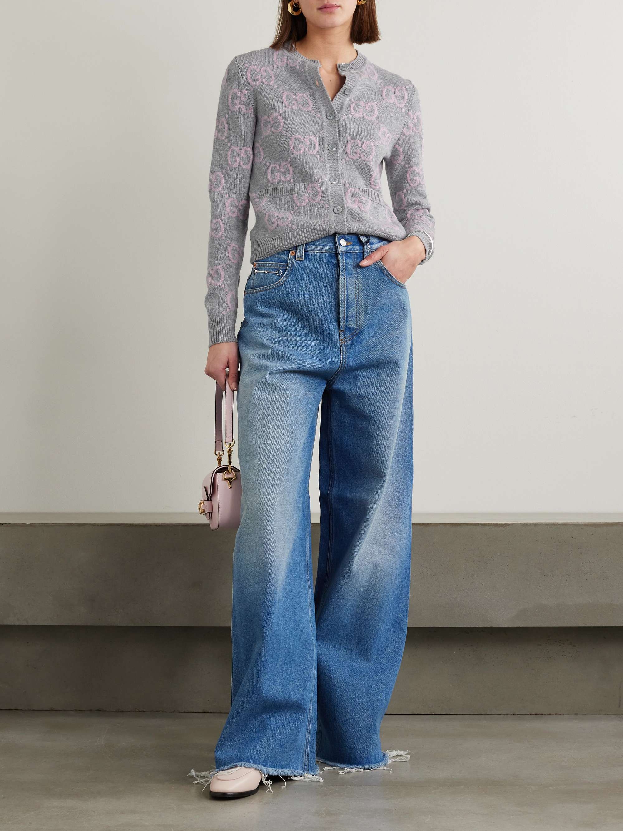 Wool-jacquard cardigan view