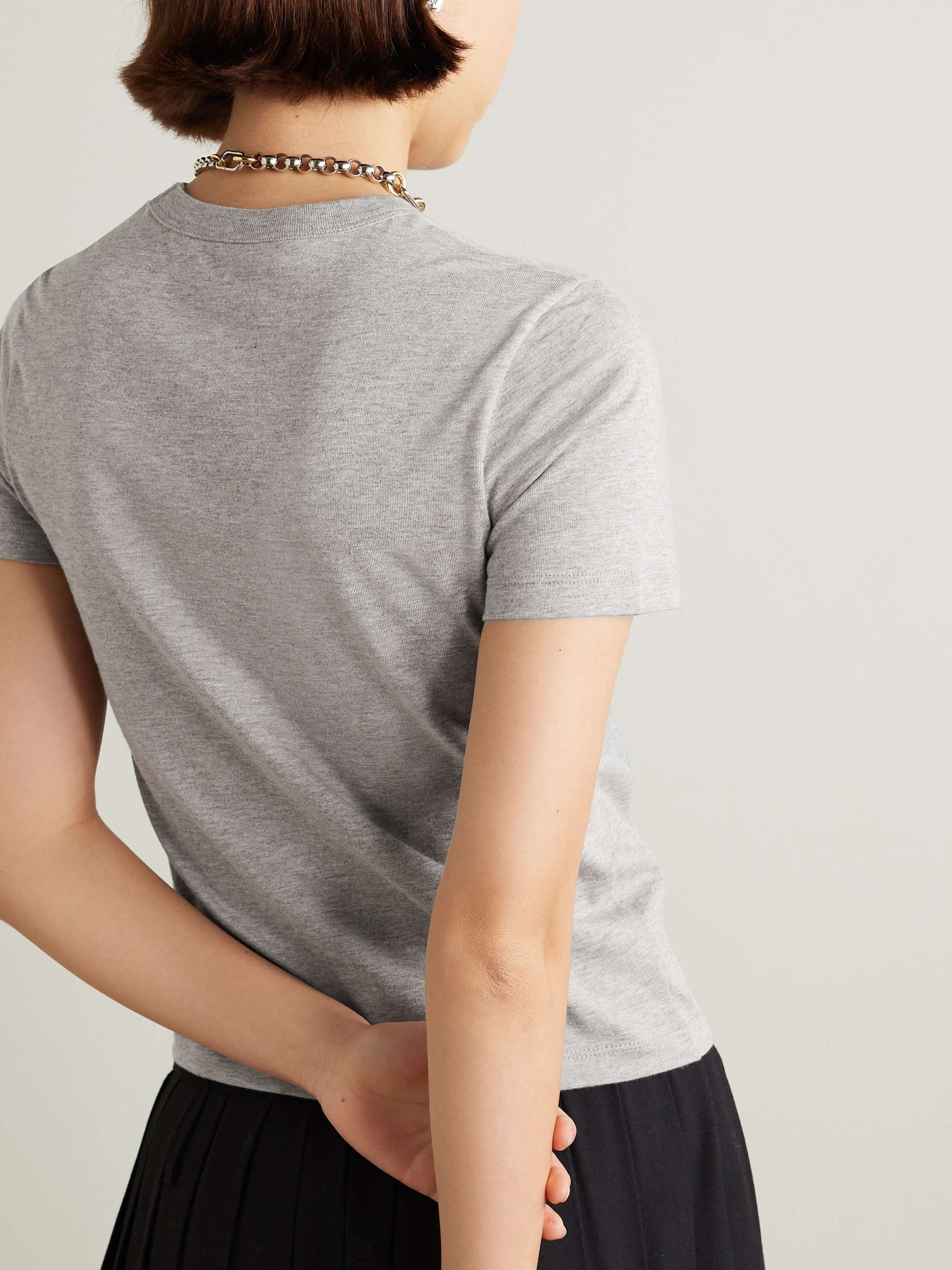 Crystal-embellished cotton-jersey T-shirt view