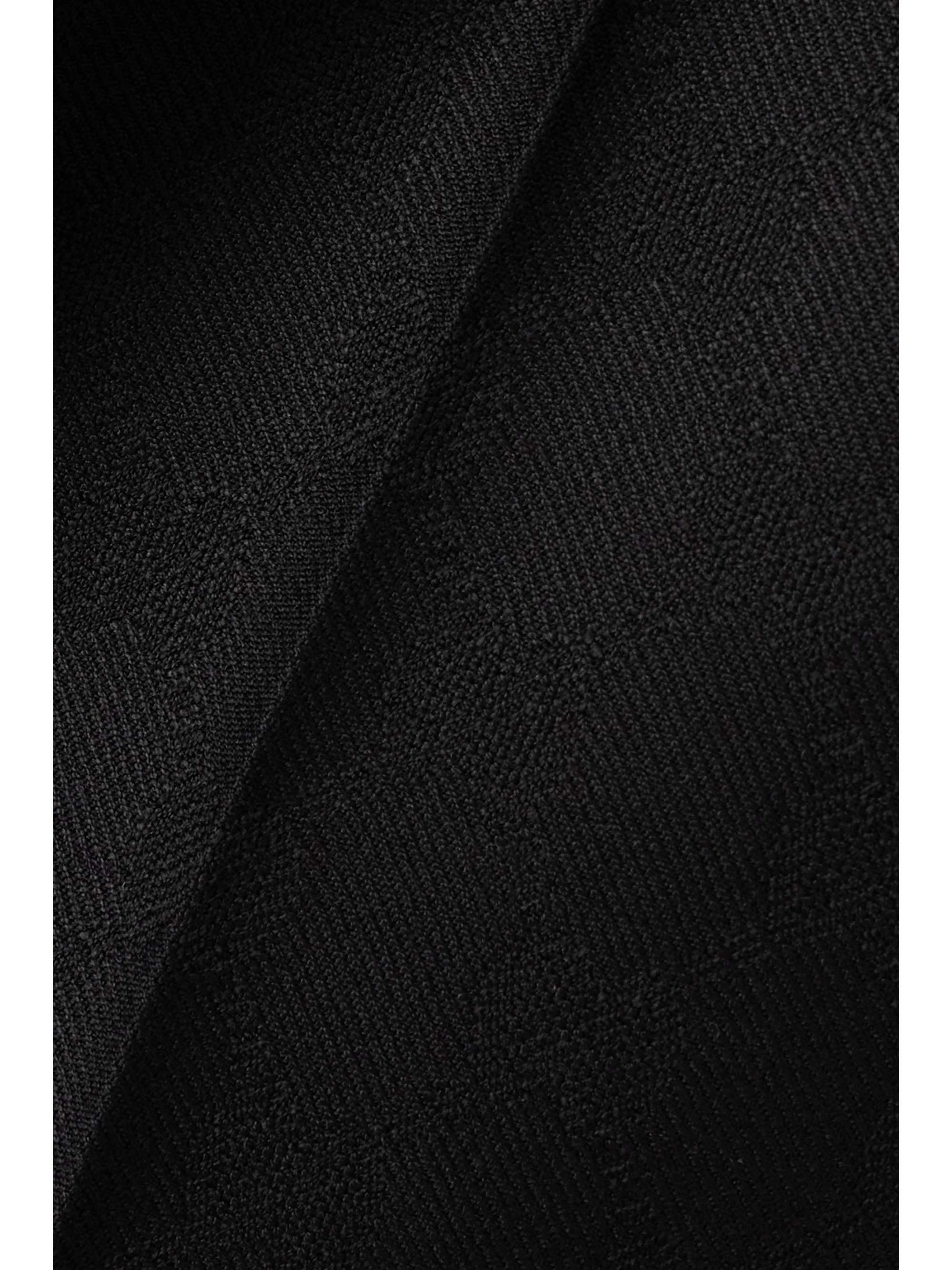 Cropped wool-jacquard bootcut pants view