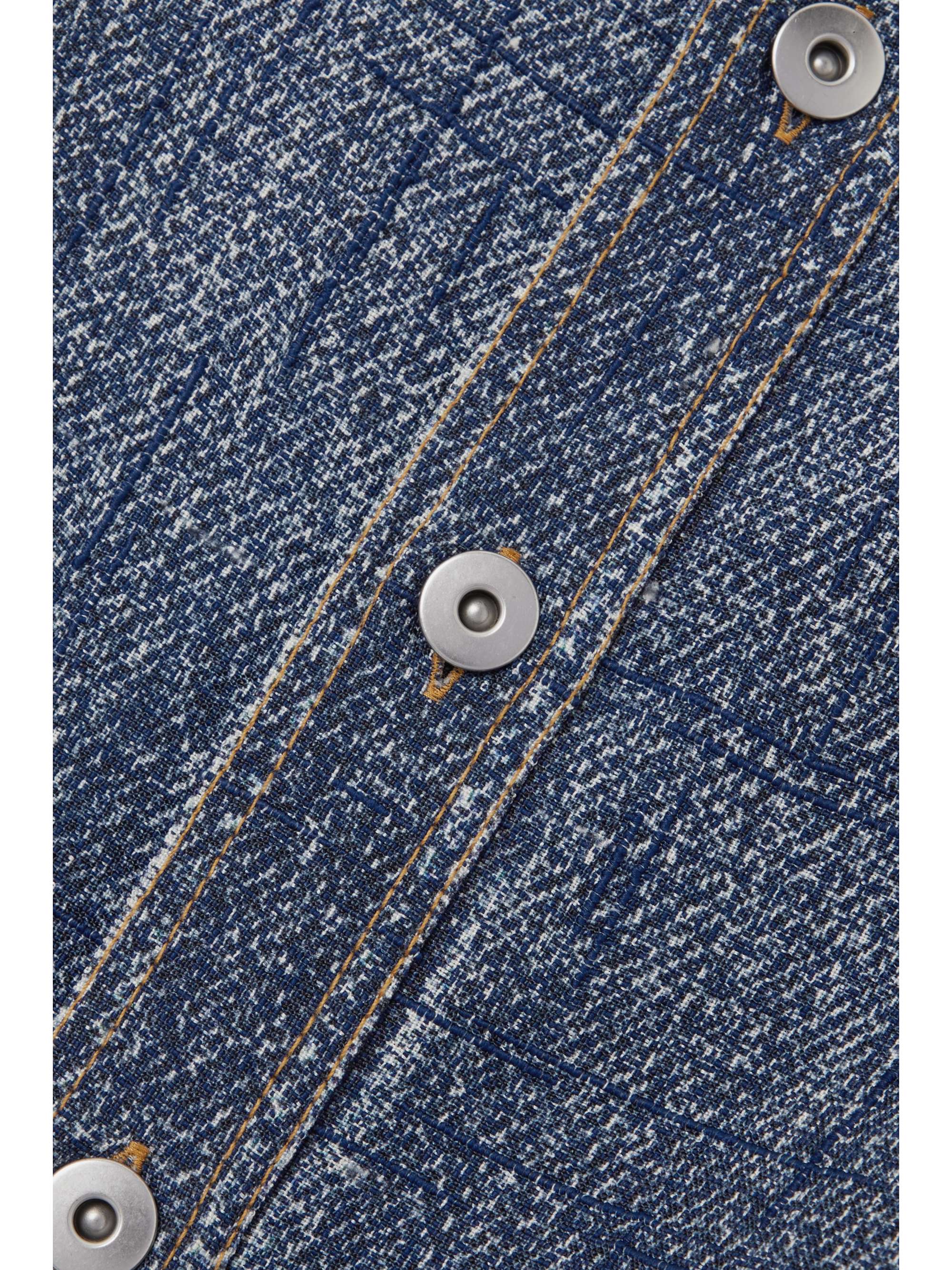 Printed denim shirt view