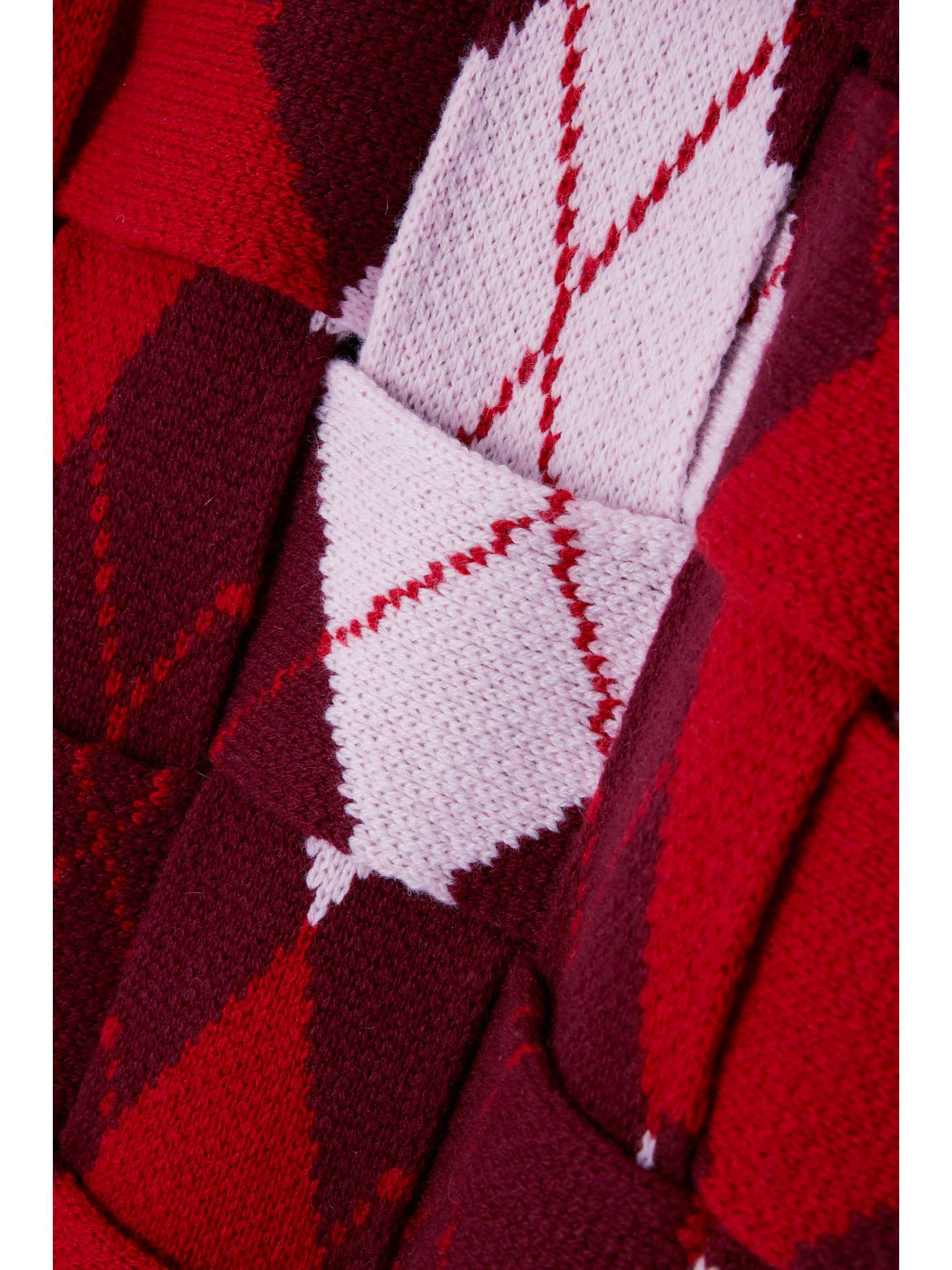 Intrecciato argyle wool-jacquard vest view