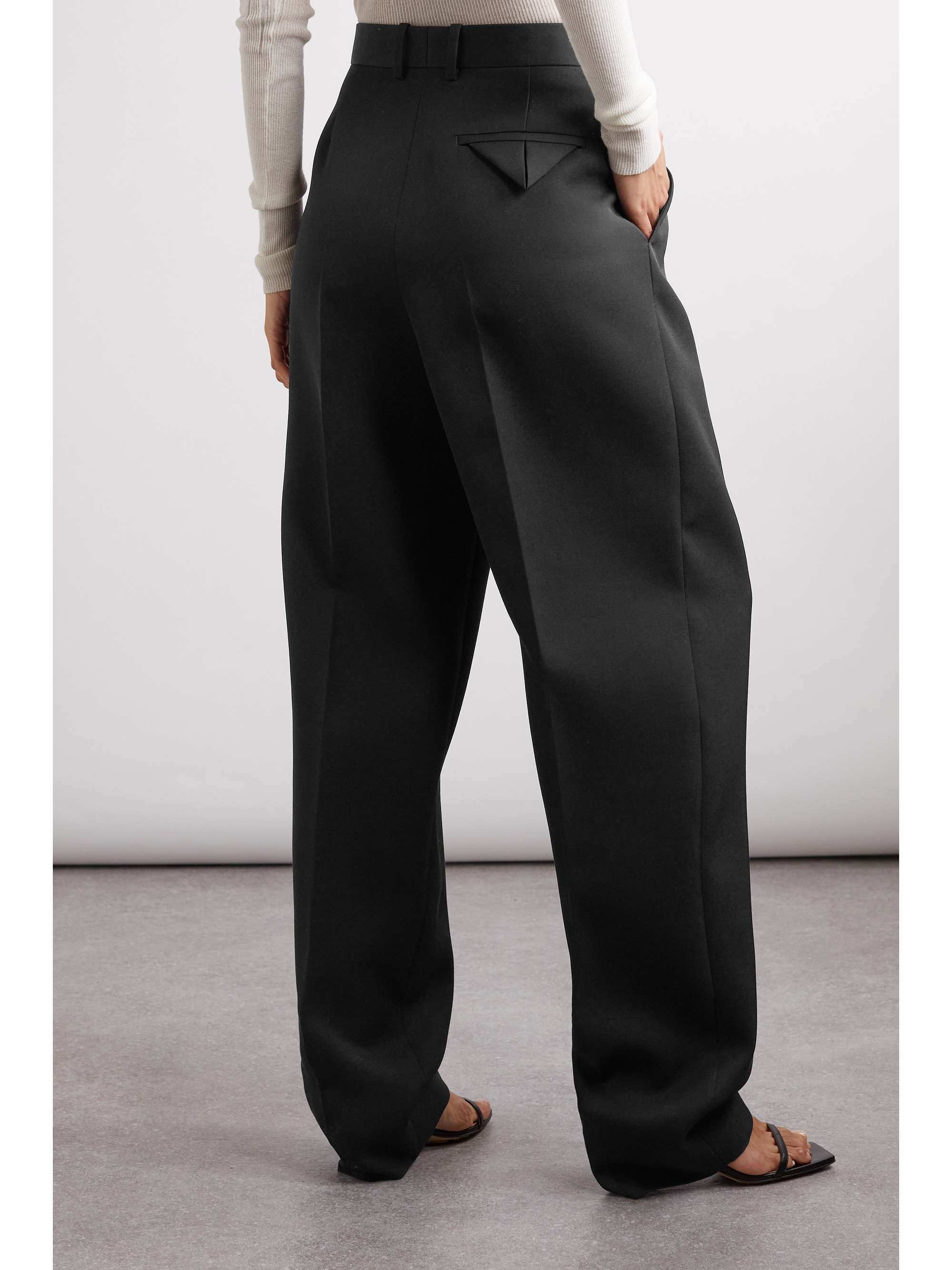 Pleated wool-twill pants view