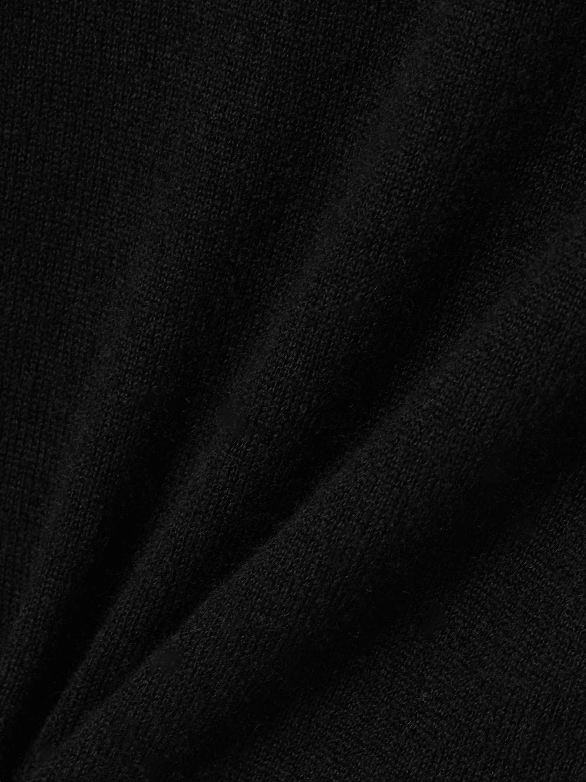 Featherweight cropped wool, cashmere and silk-blend sweater view