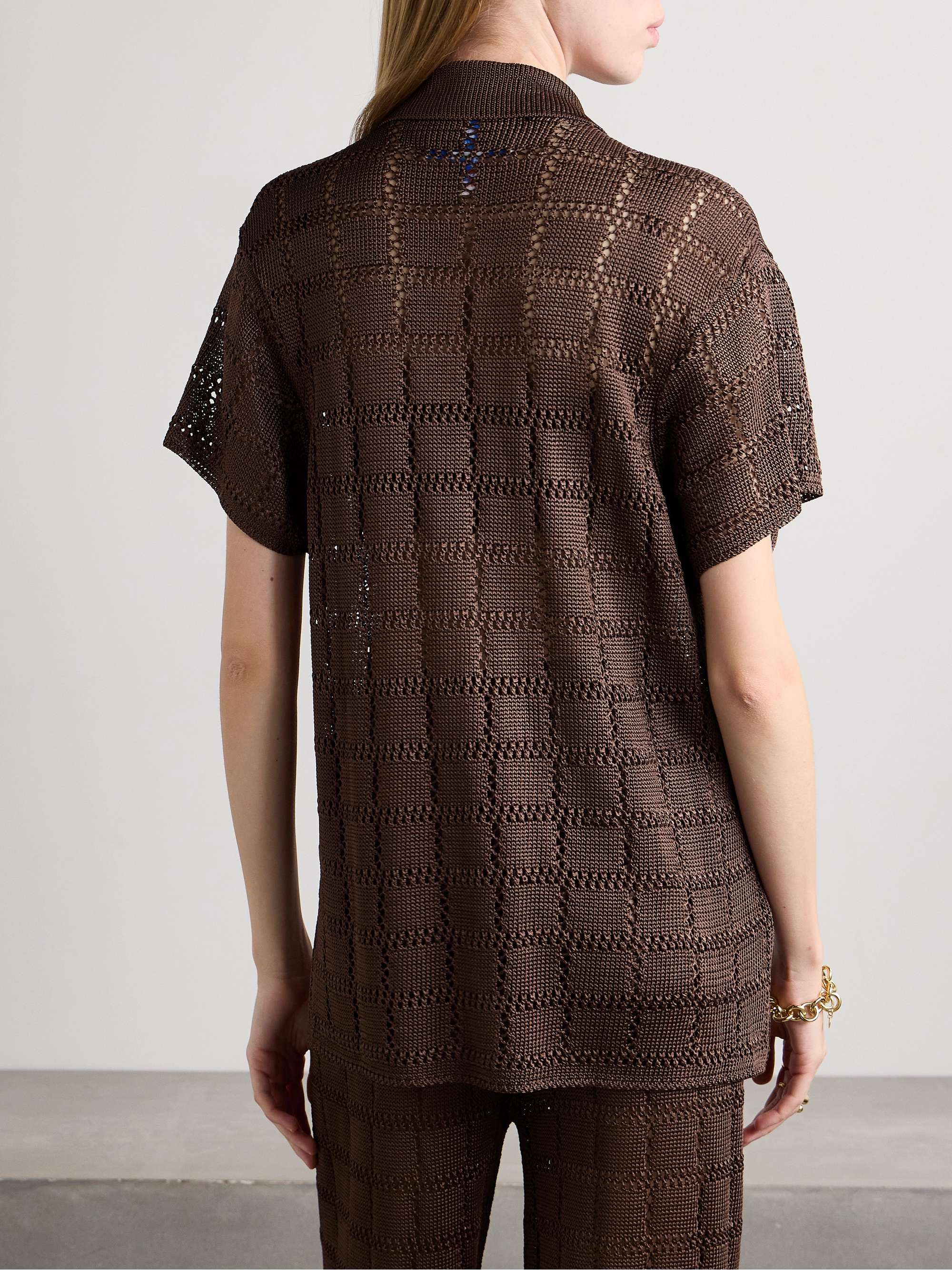 Open-knit shirt view