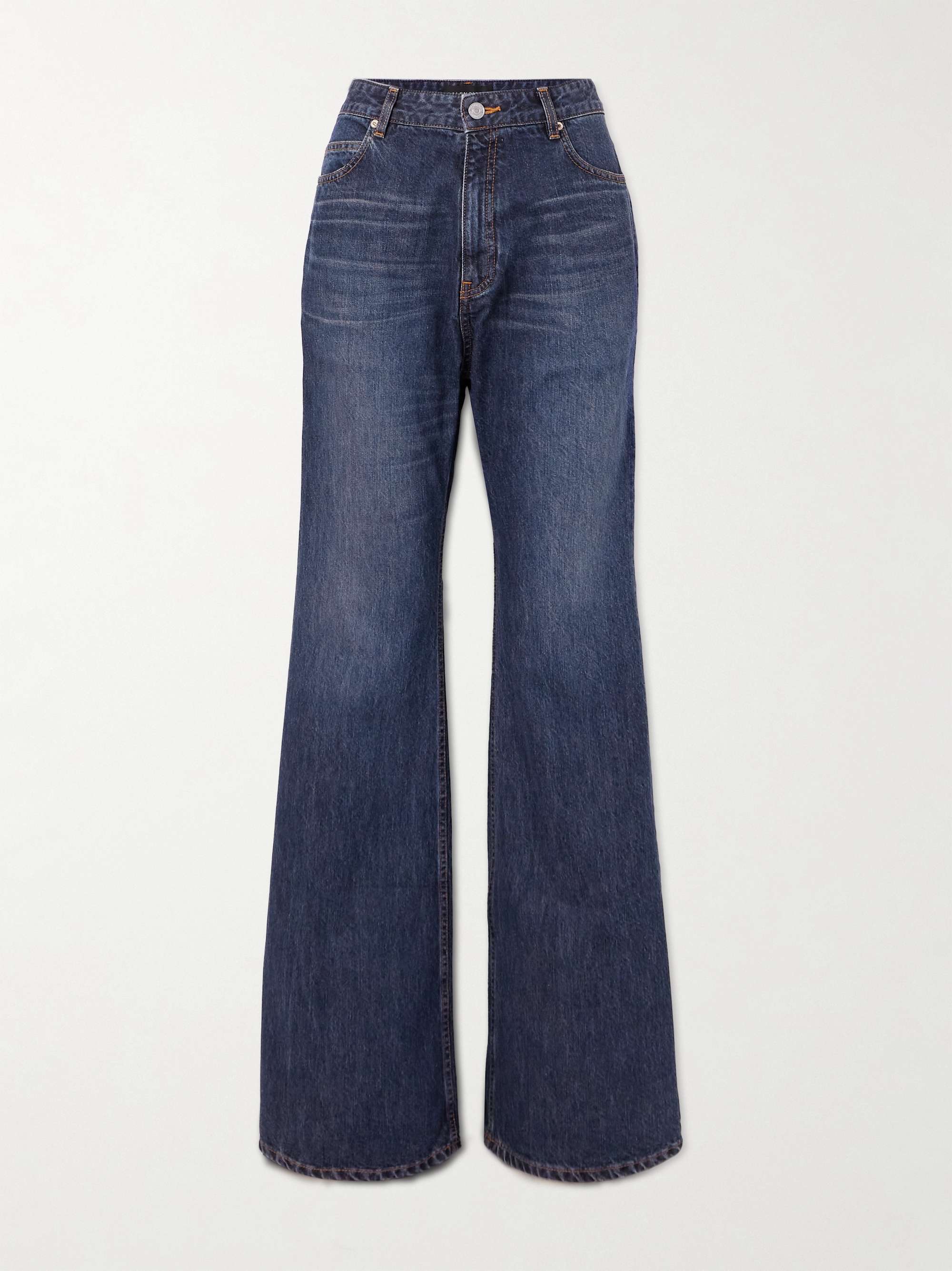 Mid-rise flared jeans view