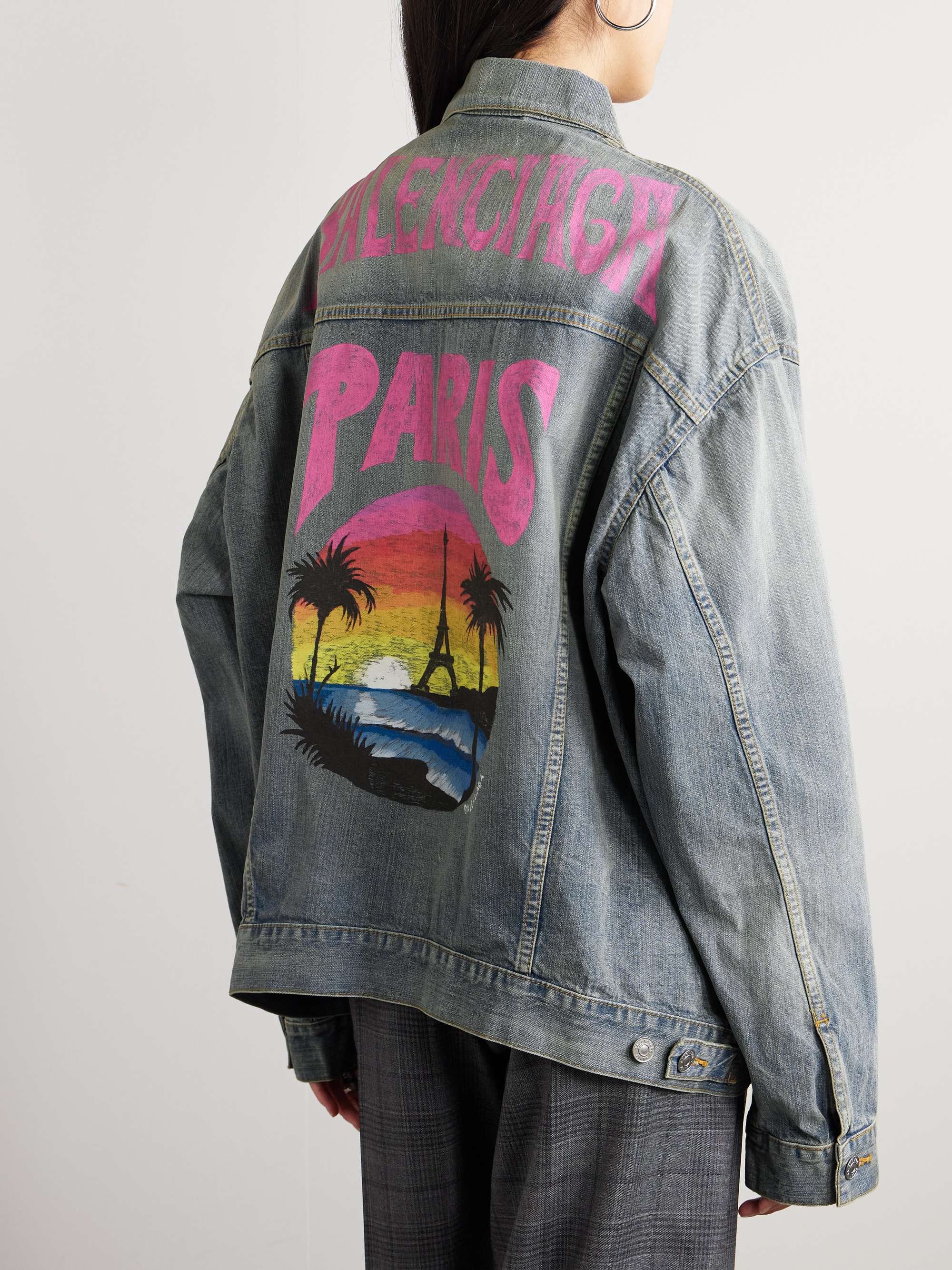 Oversized denim jacket view