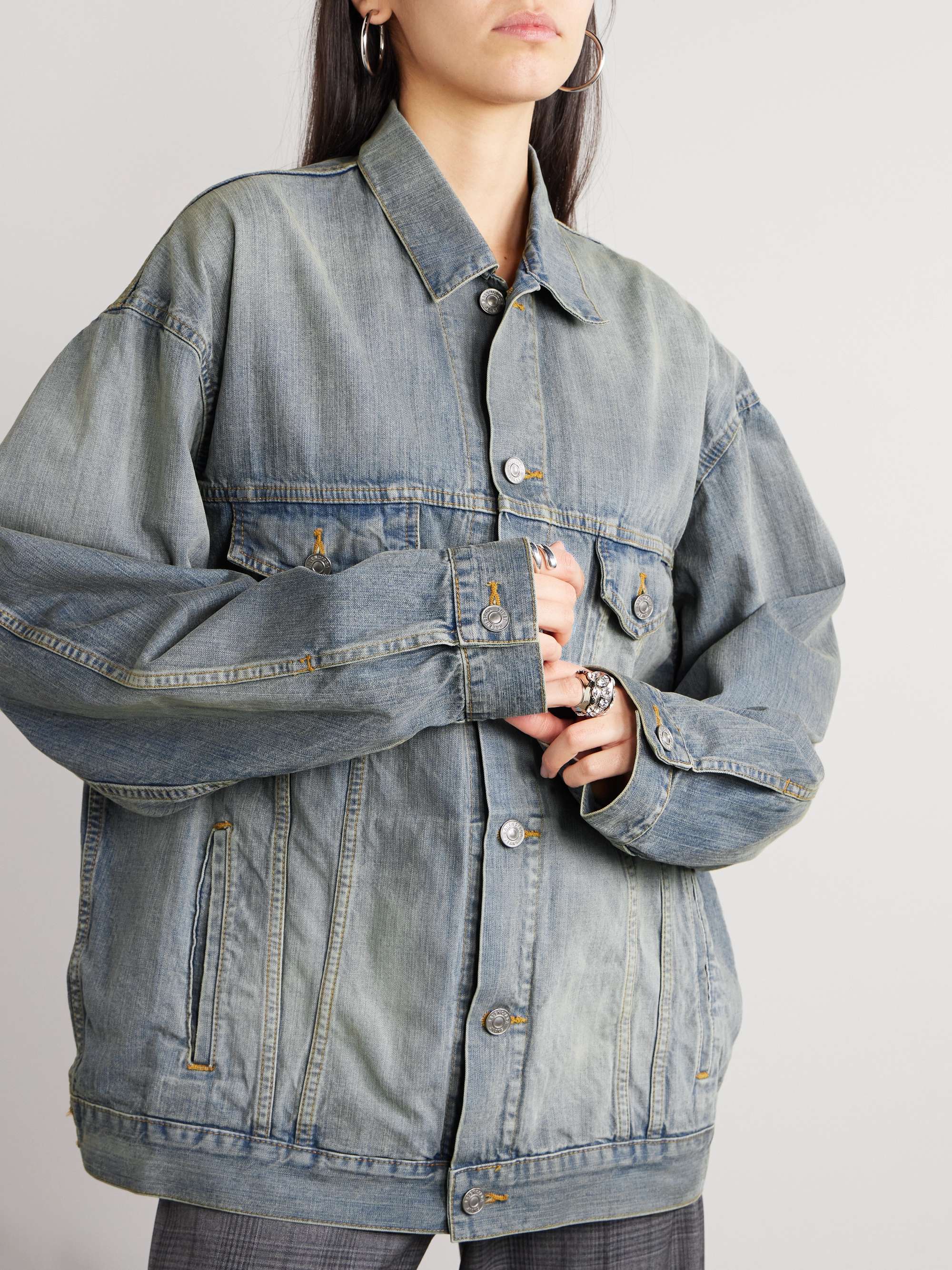 Oversized denim jacket view