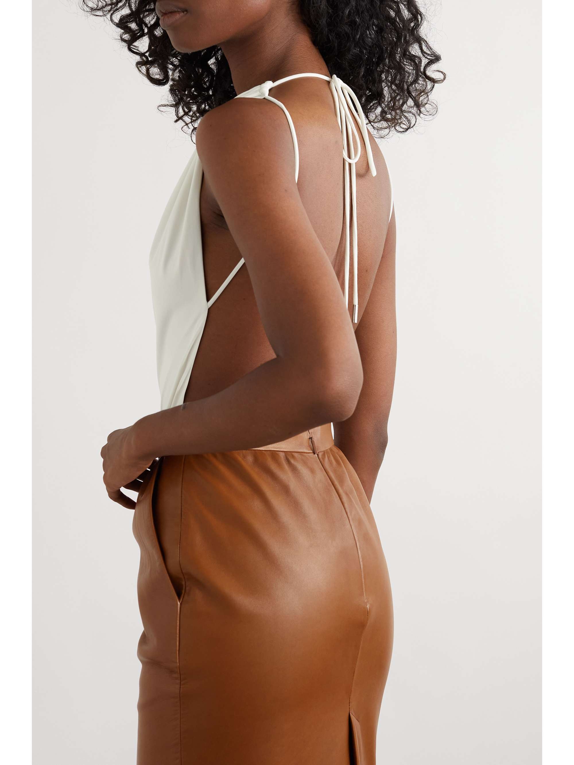 Open-back swimsuit view