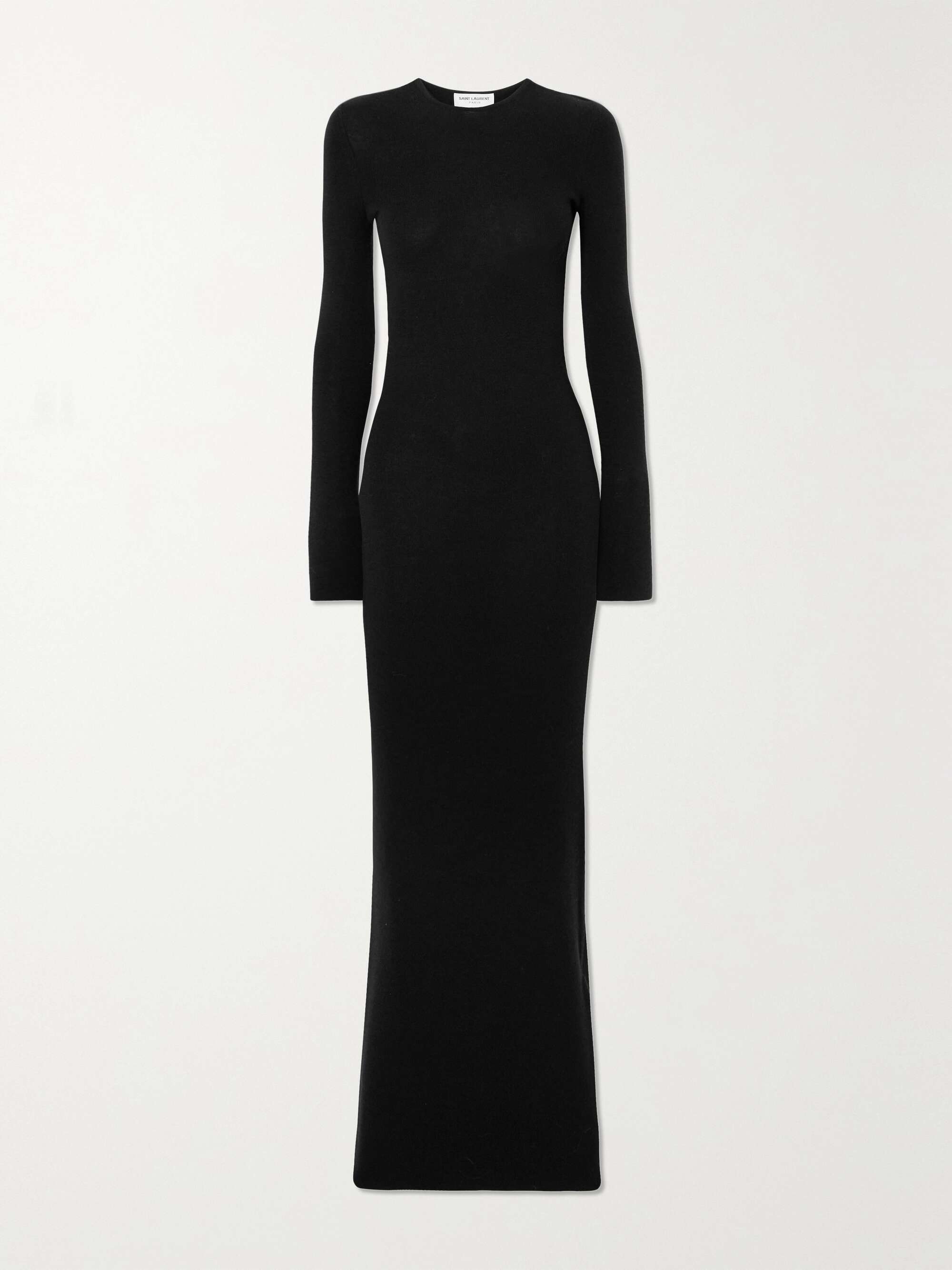 Open-back wool, cashmere and silk-blend maxi dress view